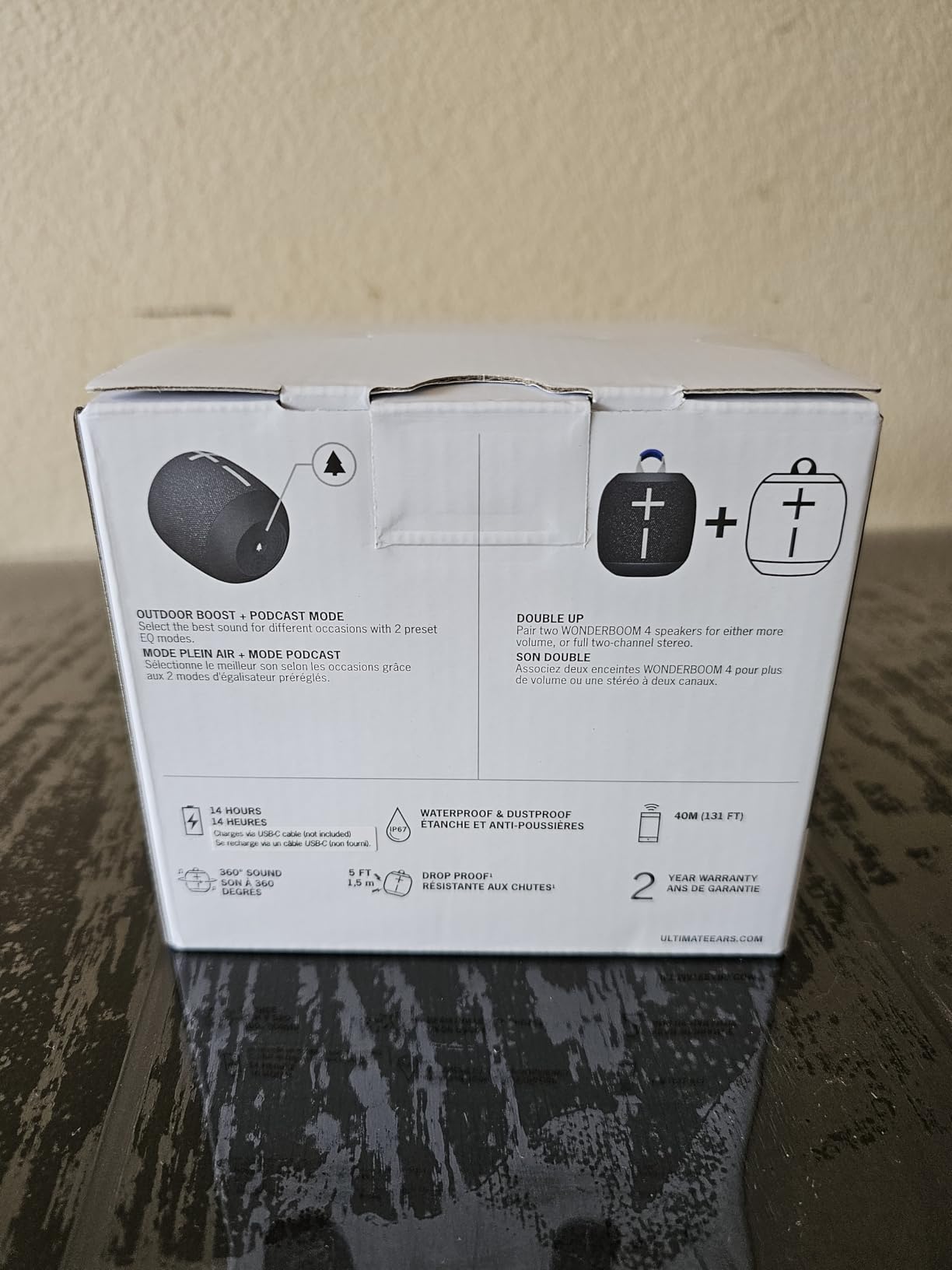 Ultimate Ears WONDERBOOM 4 Portable Waterproof Bluetooth Speaker with Balanced 360-Degree Sound and Bass, Dustproof Floating Speaker - Blue customer photo 2