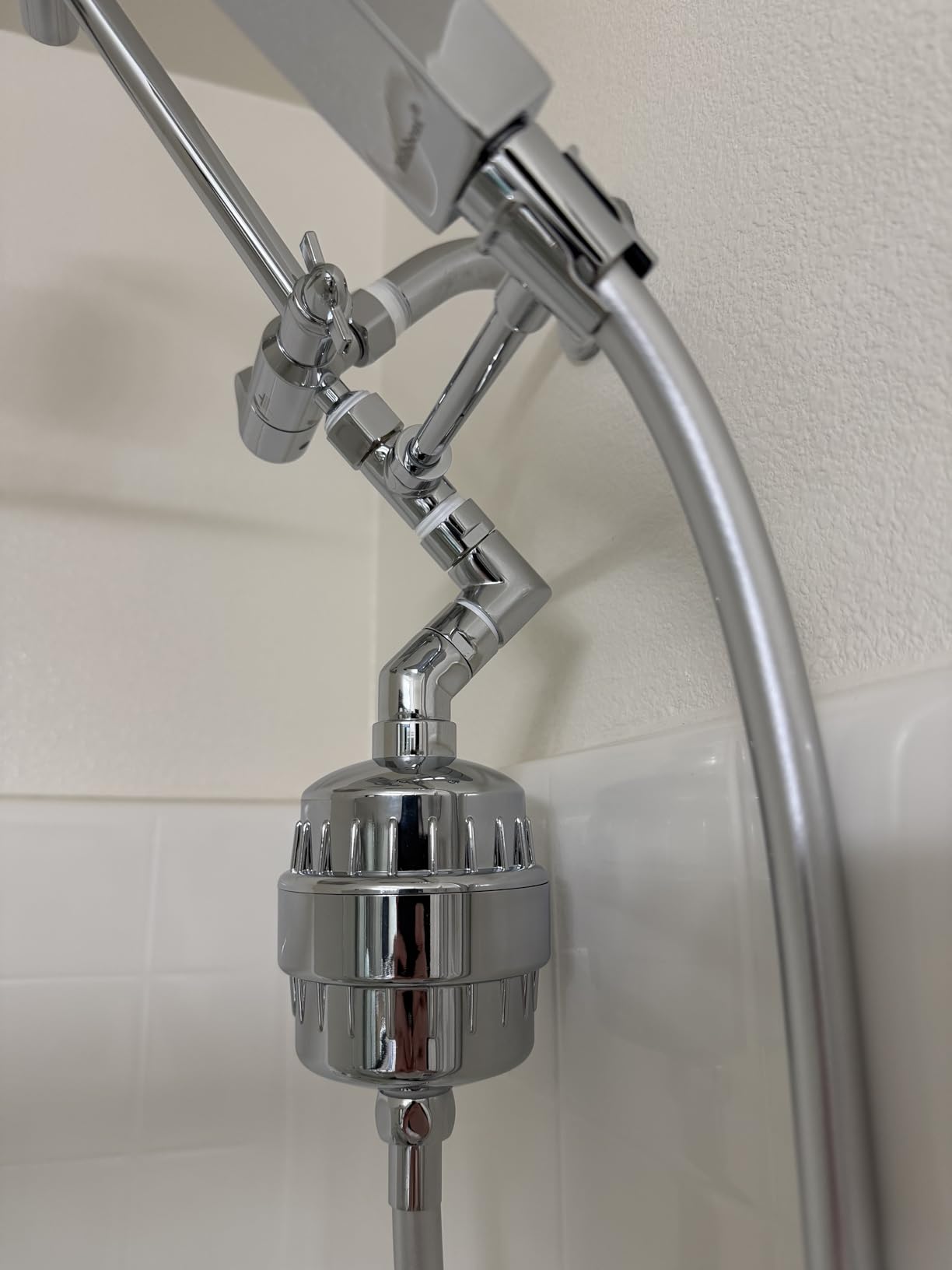 Hibbent All Metal CUPC Certified 10'' Rainfall Shower Head, Dual Shower Head Combo, High Pressure Handheld 4 Sprays Shower Wand, 16'' Adjustable Extension Arm, 71'' Hose, Shower Holder, Matte Black customer photo 2