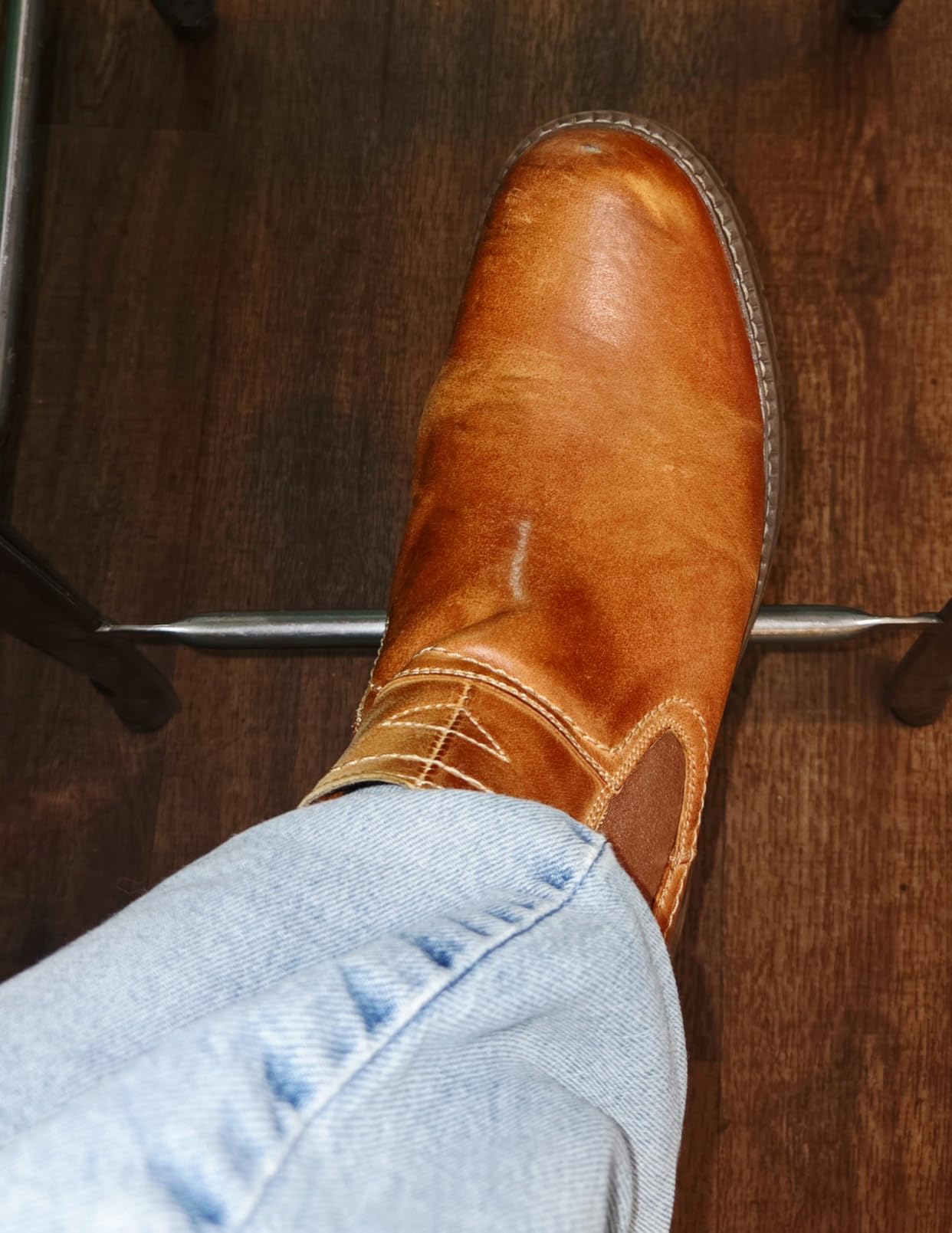 Jousen Chelsea Boots Casual Slip On Ankle Waterproof Mens Boots customer photo 1