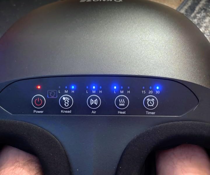 KNQZE Shiatsu Foot Massager with Heat, Compression, Deep Kneading Foot Massage for Plantar Fasciitis Relief, Remote Control, Multi Massage Modes, Auto Shut-Off Timer, FSA Eligible, Mothers Day Gifts customer photo 1