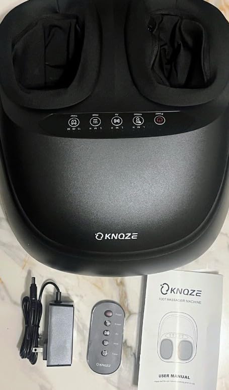 KNQZE Shiatsu Foot Massager with Heat, Compression, Deep Kneading Foot Massage for Plantar Fasciitis Relief, Remote Control, Multi Massage Modes, Auto Shut-Off Timer, FSA Eligible, Mothers Day Gifts customer photo 2