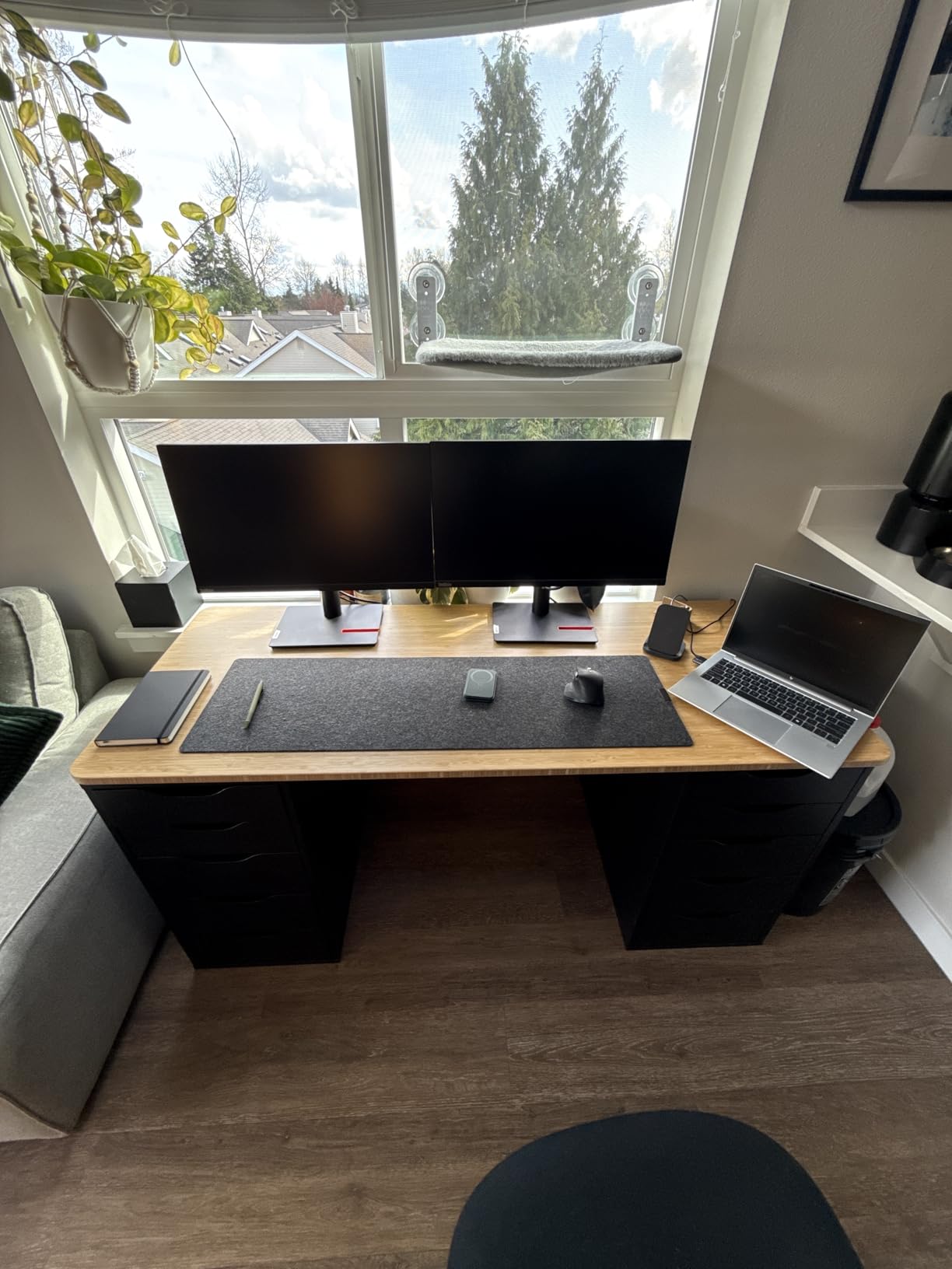 VIVO Bamboo 60 x 24 inch Universal Solid One-Piece Table Top for Standard and Sit to Stand Height Adjustable Home and Office Desk Frames, DESK-TOP60O customer photo 2