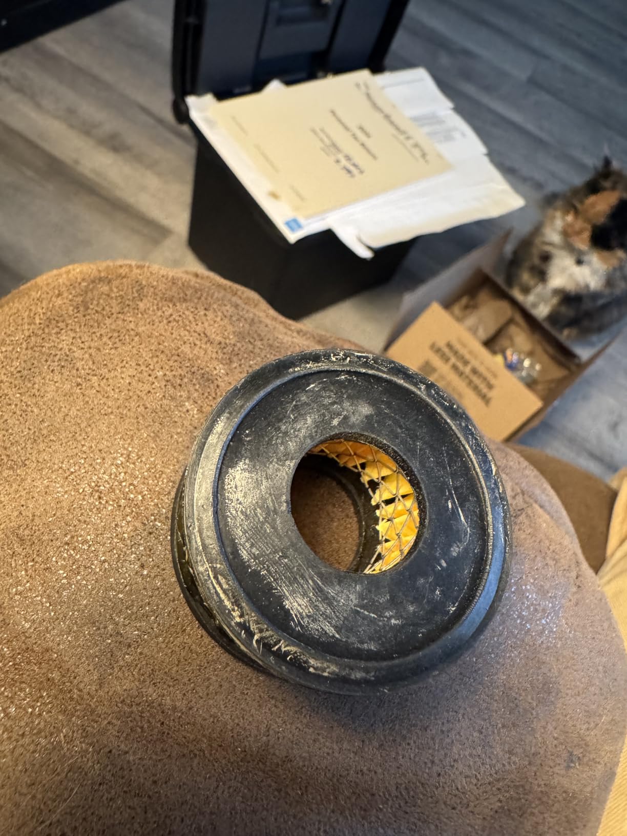 DEWALT 25 Gallon Vertical Air Compressor, Portable, Oil Lubed, Belt Drive, 200 Max PSI customer photo 1
