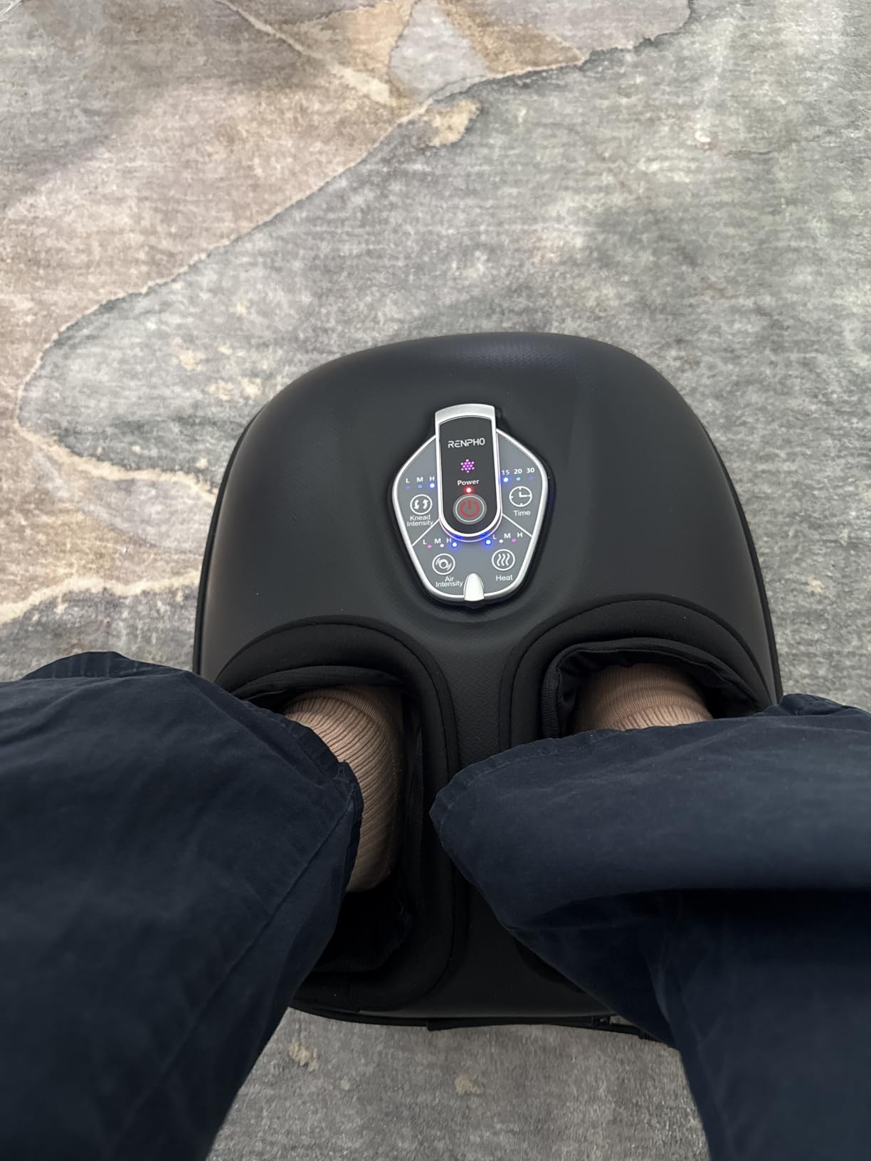 RENPHO Foot Massager Machine with Heat [2026 Upgraded], FSA Eligible HSA Shiatsu Foot Massager for Plantar Fasciitis, Cordless Control, Black customer photo 1