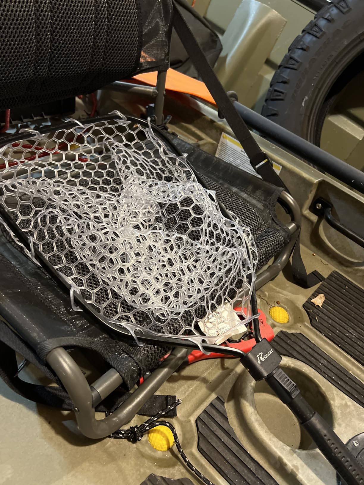GOODCAT Fly Fishing Net, Bass Trout Landing Net, Folding Fishing Nets Fresh Water, Safe Fish Catching or Releasing, Fly Fishing net Magnetic Release customer photo 2