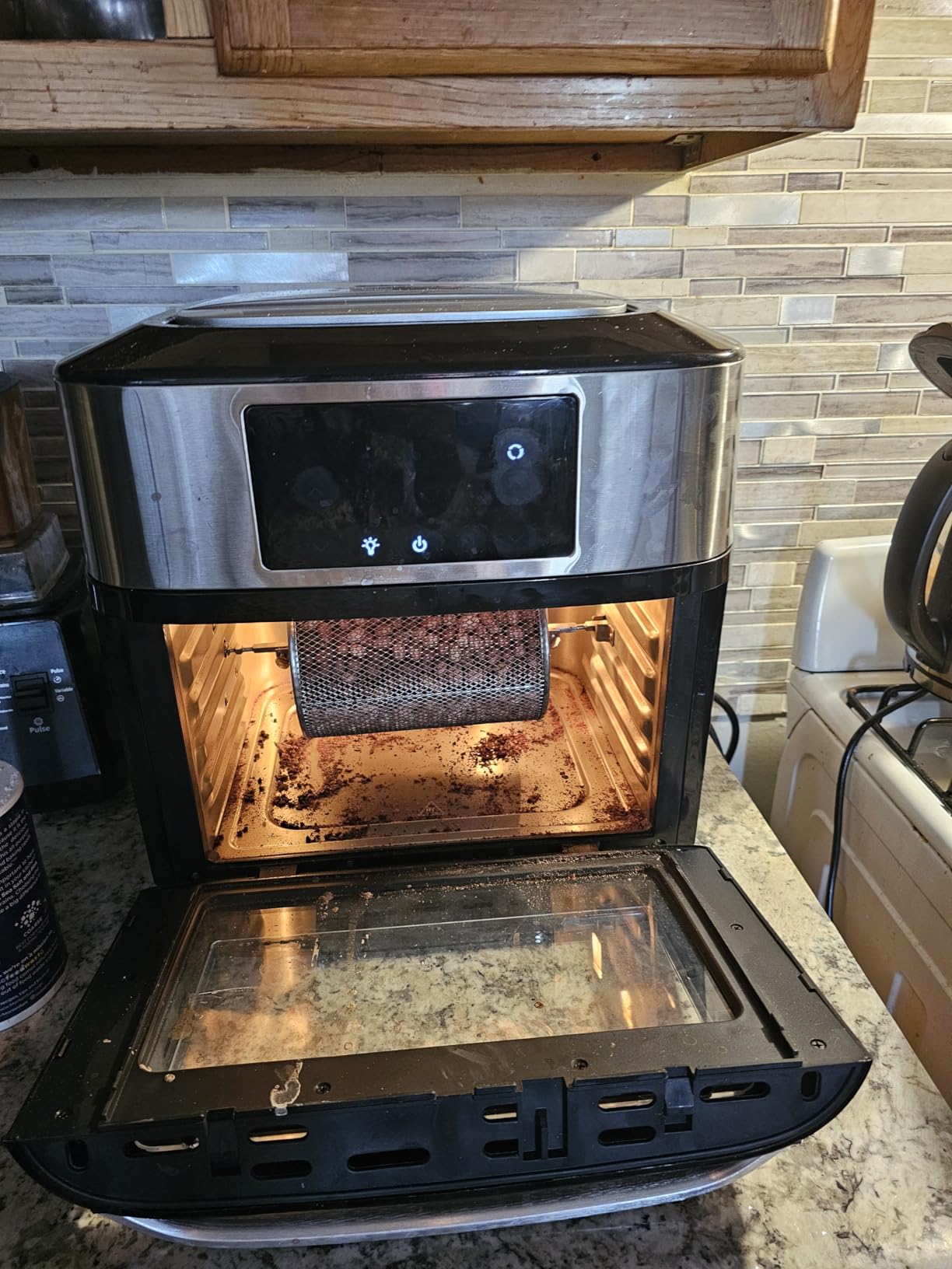 Air Fryer Oven Large 20 QT, 10-in-1 Toaster Oven Air Fryer Combo with Window for Family, Airfryer Oven with Rotisserie, 3 Dehydrating Racks customer photo 2