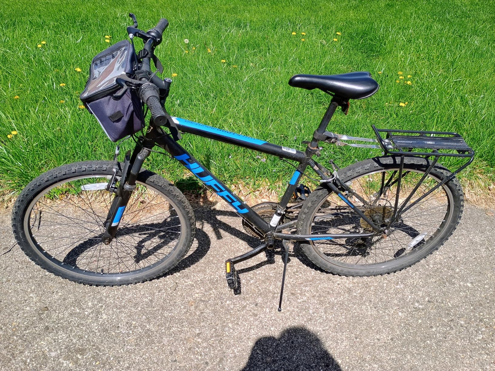 Huffy Stone Mountain Bike for Men and Women, 20 inch/24 inch/26 inch, 6-Speed or 21-Speed, Front or Dual Suspension (Varies), Multiple Colors, Adjustable Saddle, Shimano Equipped, All-Terrain Tires customer photo 1