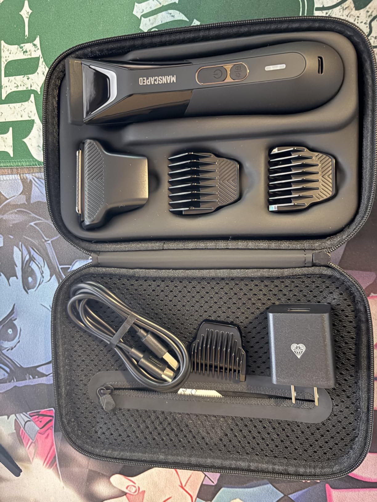 MANSCAPED The Lawn Mower 5.0 Ultra Groin & Body Hair Trimmer - Dual-Head SkinSafe Trimmer & Foil Blades, Waterproof Wet/Dry Groomer, USB-C Rechargeable with Travel Case, Men's Ball Shaver, Black customer photo 2