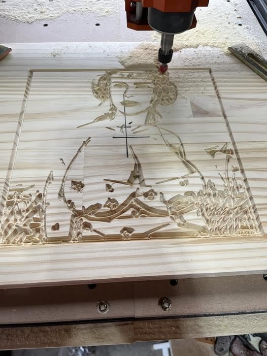 VEVOR CNC Router Machine, 300W, 3 Axis GRBL Control Wood Engraving Carving Milling Machine Kit, 400 x 400 x 75 mm Working Area for Wood Acrylic MDF PVC Plastic Foam customer photo 1