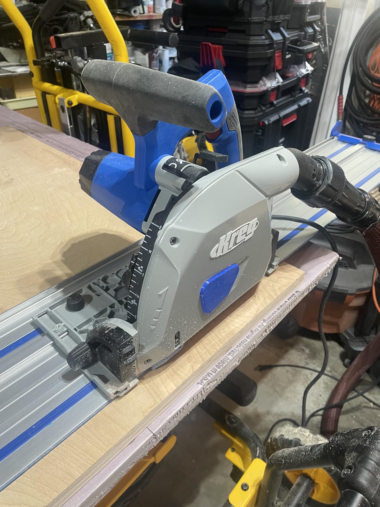 Kreg Adaptive Cutting System Plunge Saw - Plunge Circular Saw - Cuts Solid Wood & Plywood customer photo 2