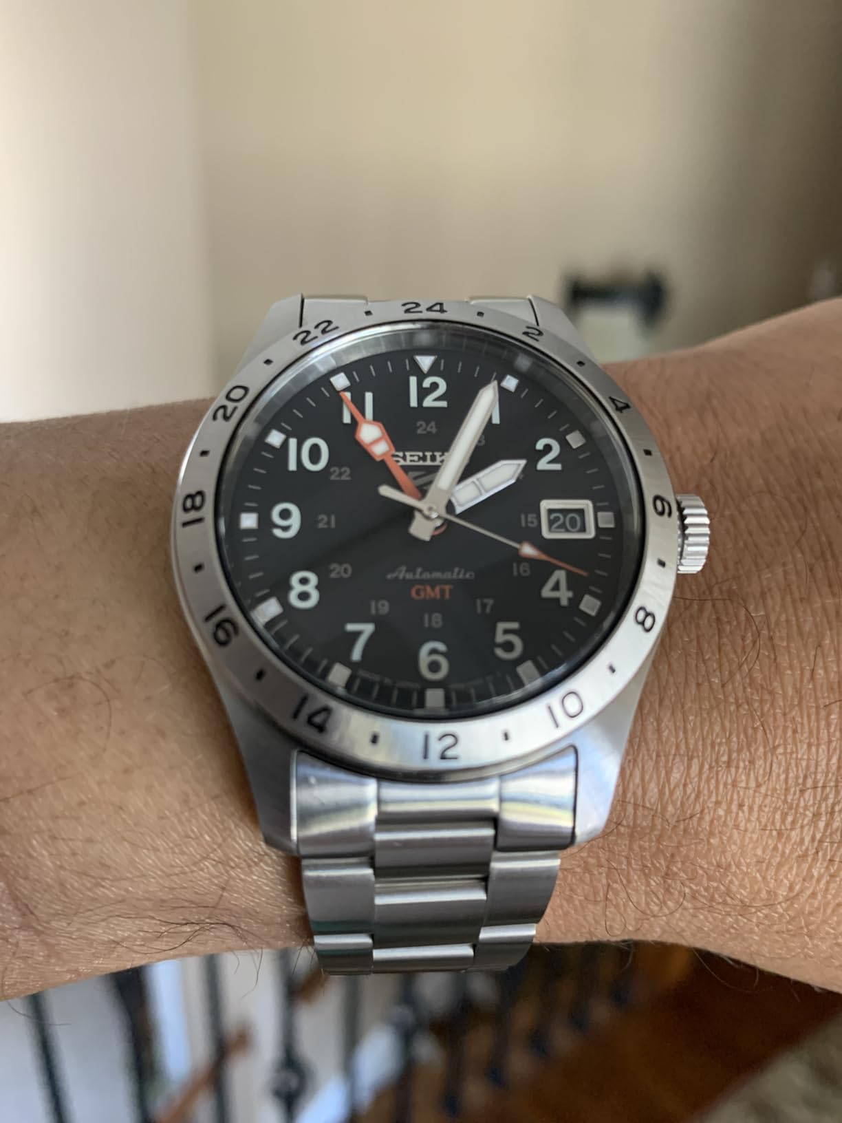 SEIKO Automatic Watch for Men - 5 Sports Collection - GMT Hand - Water-Resistant 100M customer photo 2