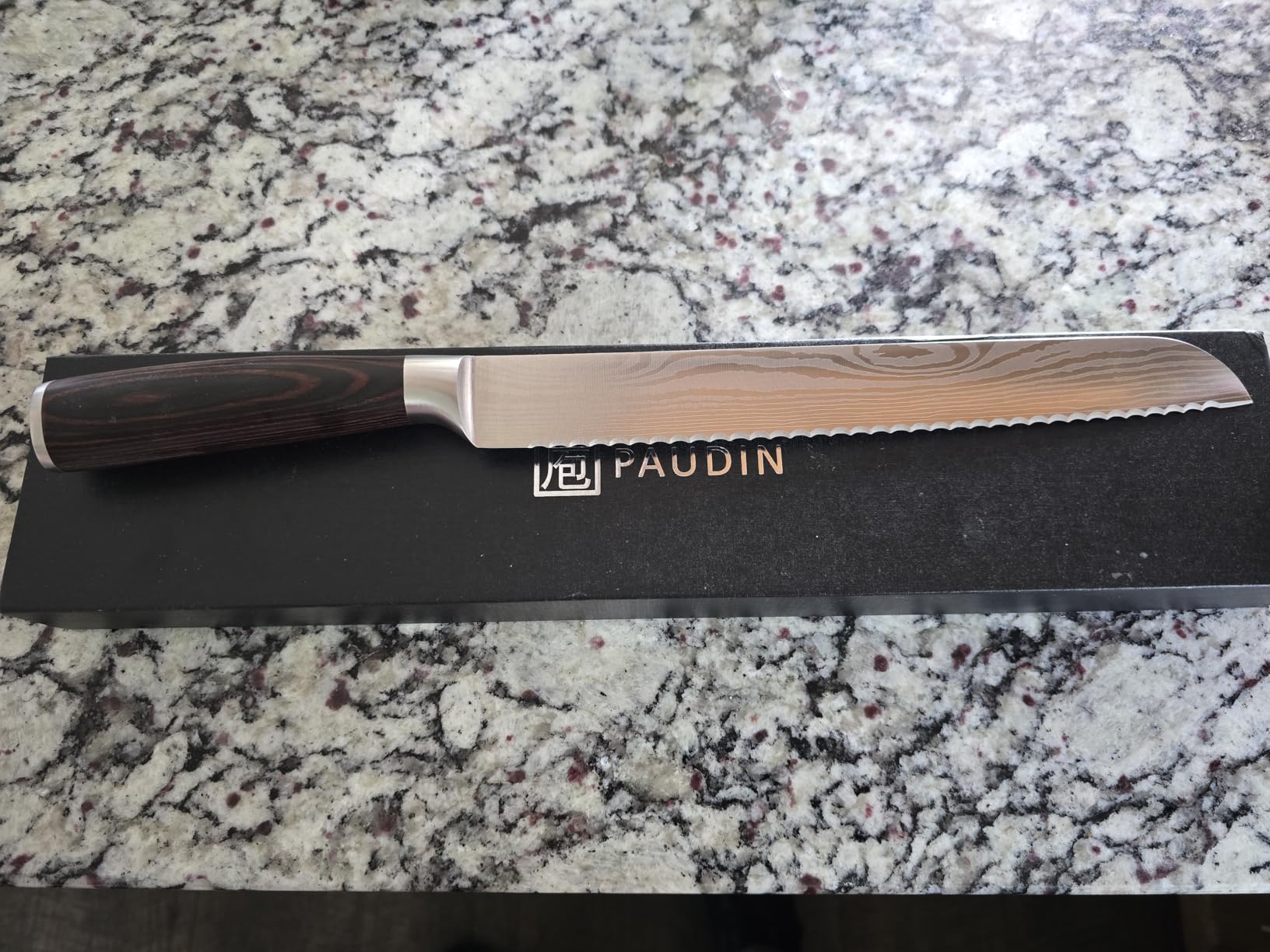 PAUDIN Bread Knife 10 Inch Serrated Knife German Stainless Steel customer photo 1