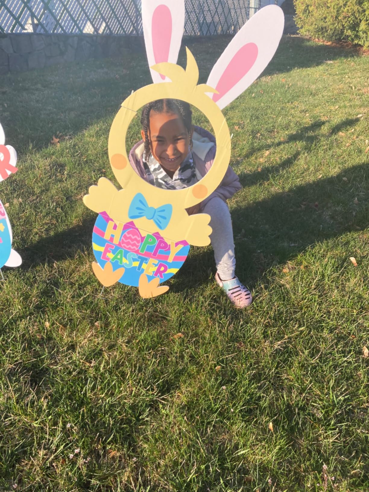 17 Pack Easter Yard Sign Outdoor Decorations, Waterproof Bunny Easter Sign, Easter Decorations for Lawn Yard Garden customer photo 1