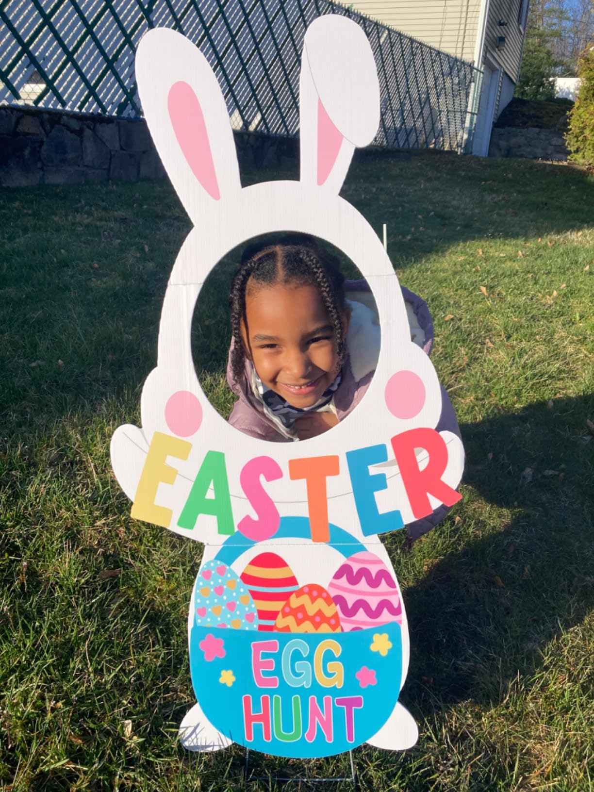 17 Pack Easter Yard Sign Outdoor Decorations, Waterproof Bunny Easter Sign, Easter Decorations for Lawn Yard Garden customer photo 2