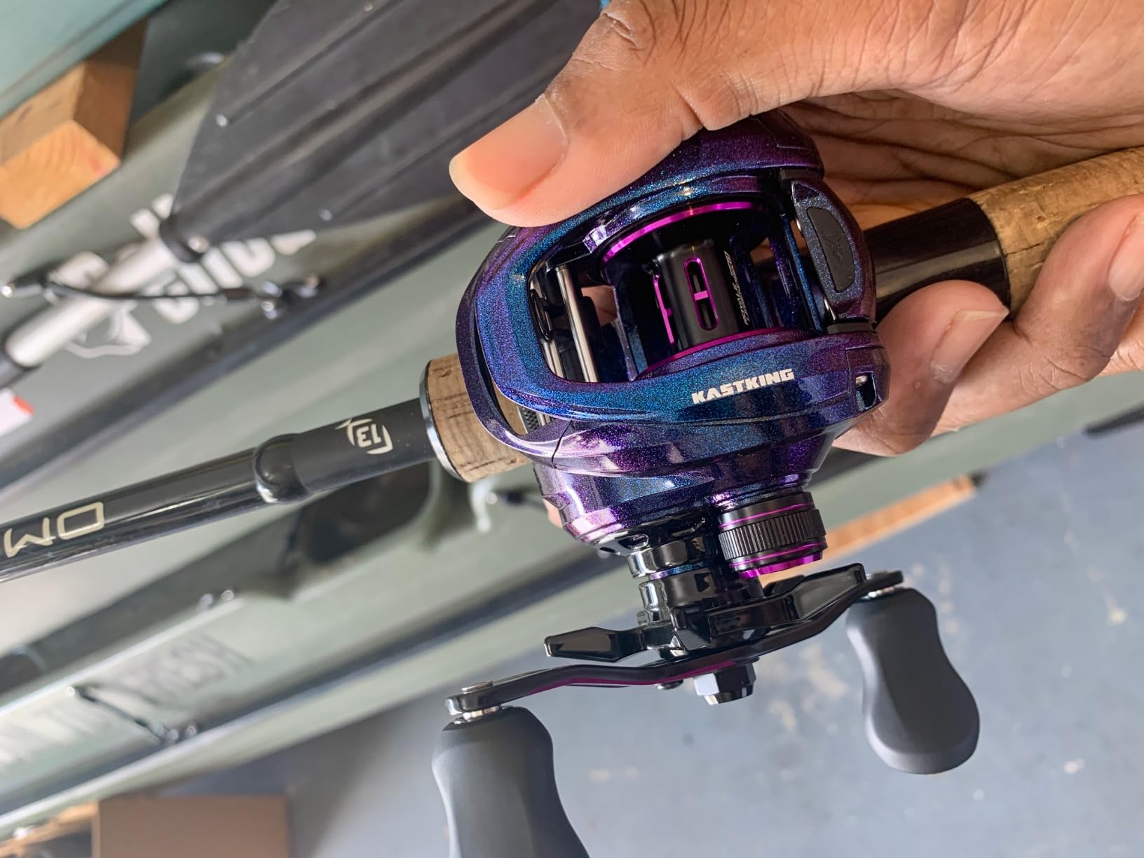 KastKing Royale Legend Pro Baitcasting Reels, AutoMag Dual Braking System, Arch Resistance Control, 16 Lbs Carbon Drag, 5.5oz Lightweight, 8.0:1 Gear Ratio, 11 + 1 Stainless Steel BB customer photo 2