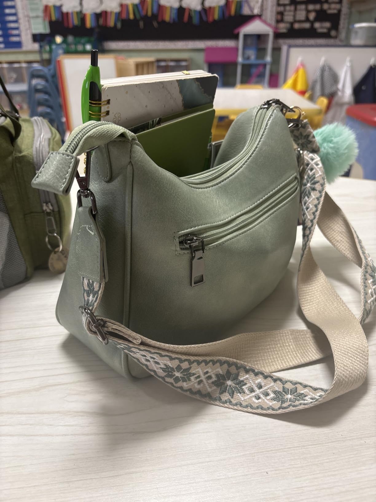 APHISON Trendy Leather Crossbody Purse with Adjustable Strap, Women's Shoulder Handbag customer photo 2