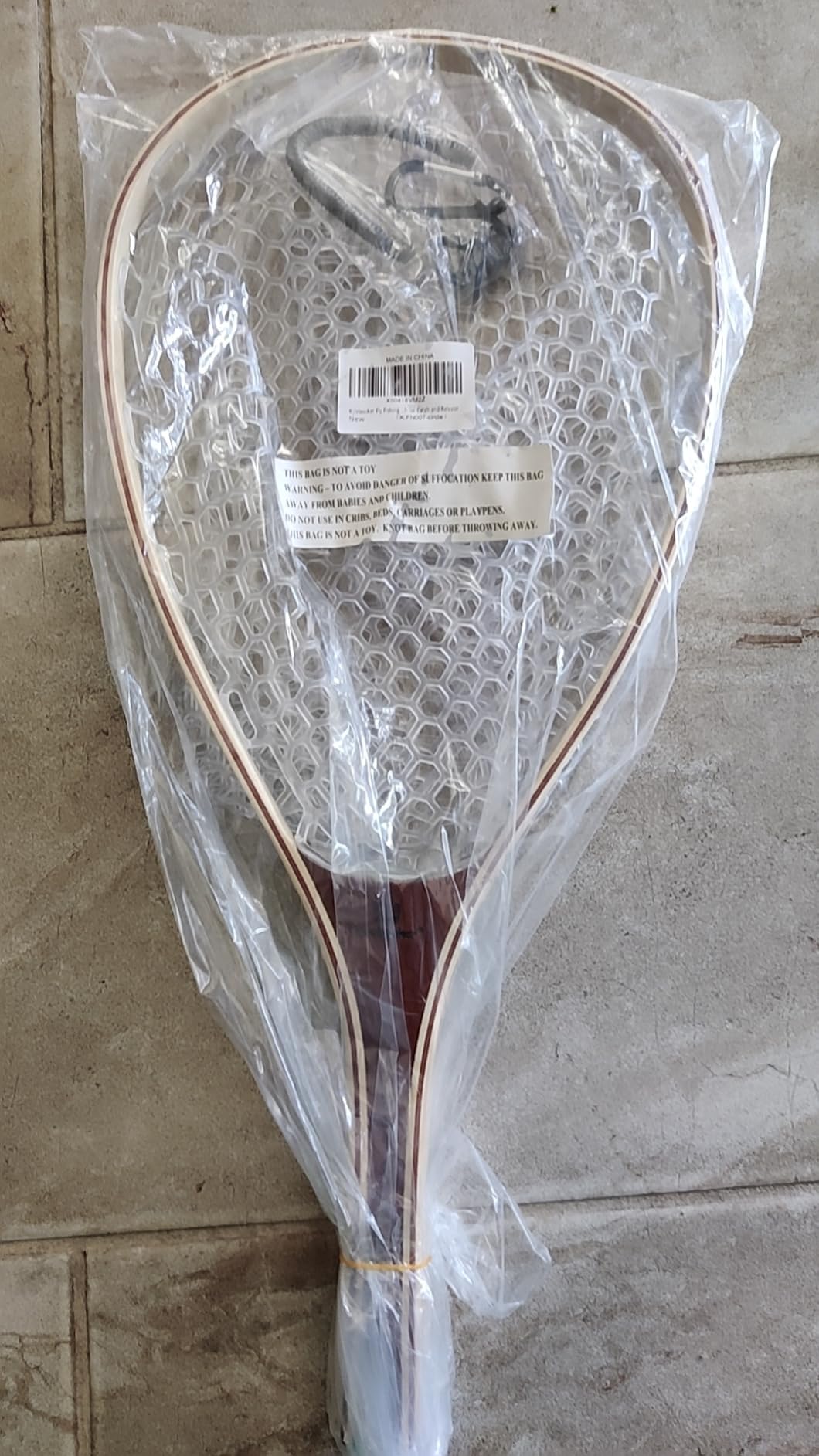 Kylebooker Fly Fishing Landing Net Wooden Frame Trout Fishing Net Soft Rubber Mesh for Catch and Release customer photo 2