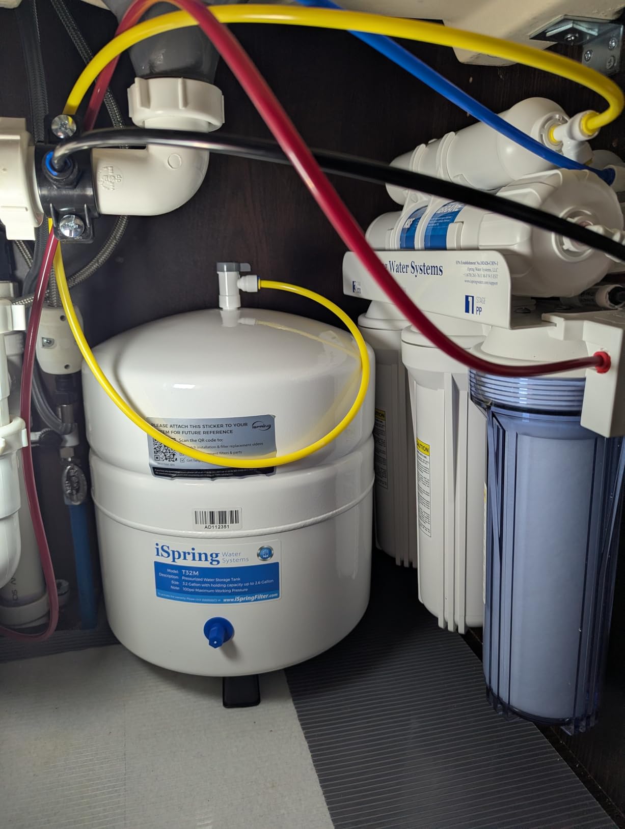 iSpring RCC7AK-BLK, NSF/ANSI 58 Certified, Alkaline 6-Stage Reverse Osmosis System with Stylish Black RO Faucet, pH+ Remineralization RO Water Filter System Under Sink customer photo 2