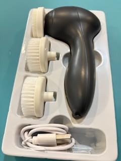 COSLUS FBX04 Facial Cleansing Brush Face Scrubber: 3 in 1 Bi-Directional Electric Spin Brush for Removing Blackhead, Exfoliating, Massaging - Rechargeable Waterproof, 3 Adjustable Speeds for Men Women customer photo 2
