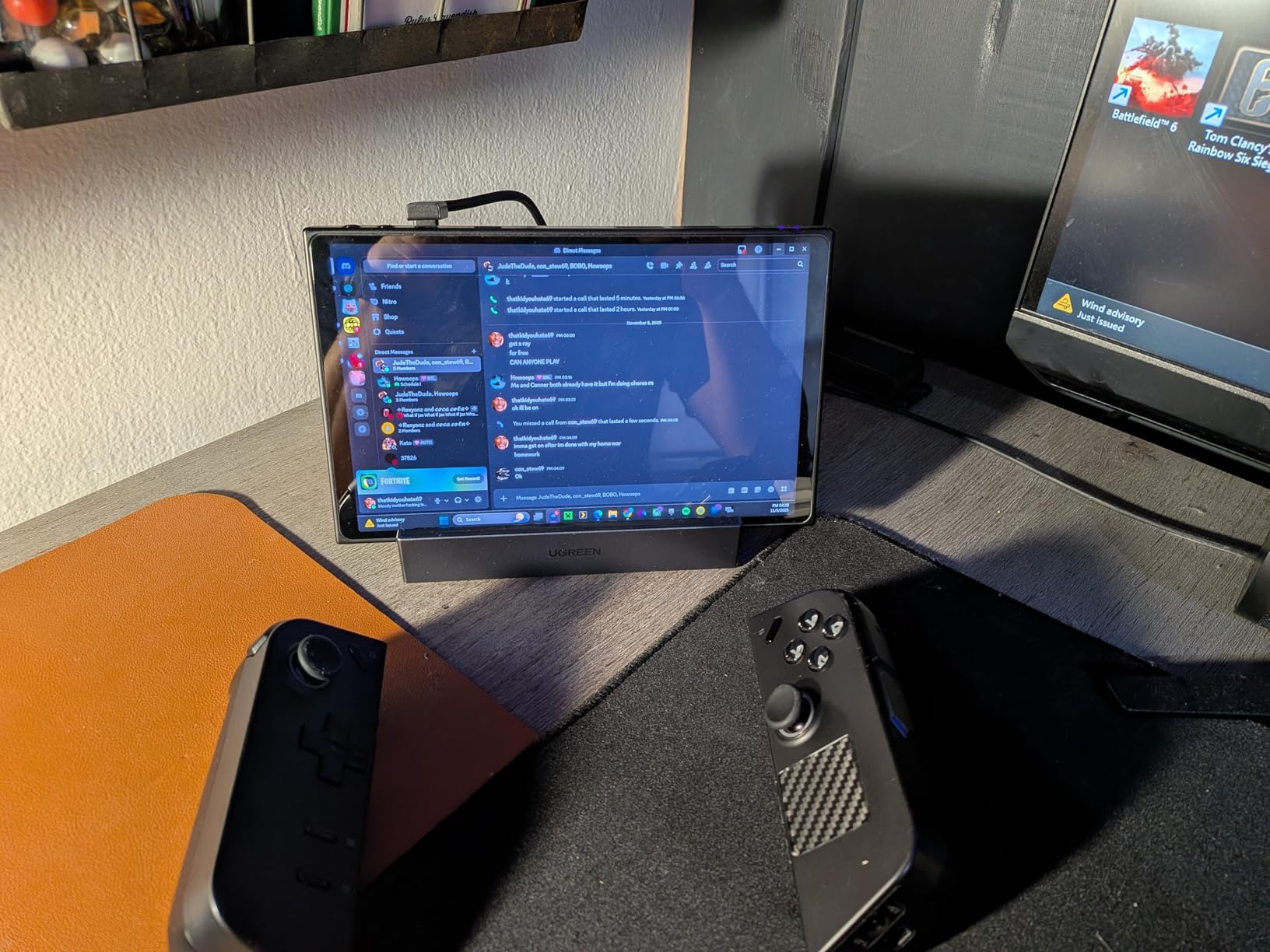 UGREEN Steam Deck Dock 9-in-1 USB C Docking Station Foldable Stand, 4K@60Hz HDMI, Gigabit Ethernet, PD 100W, 10Gbps USB A&C 3.2, TF/SD for Steam Deck, Rog Ally, ROG Xbox Ally, Legion Go customer photo 1