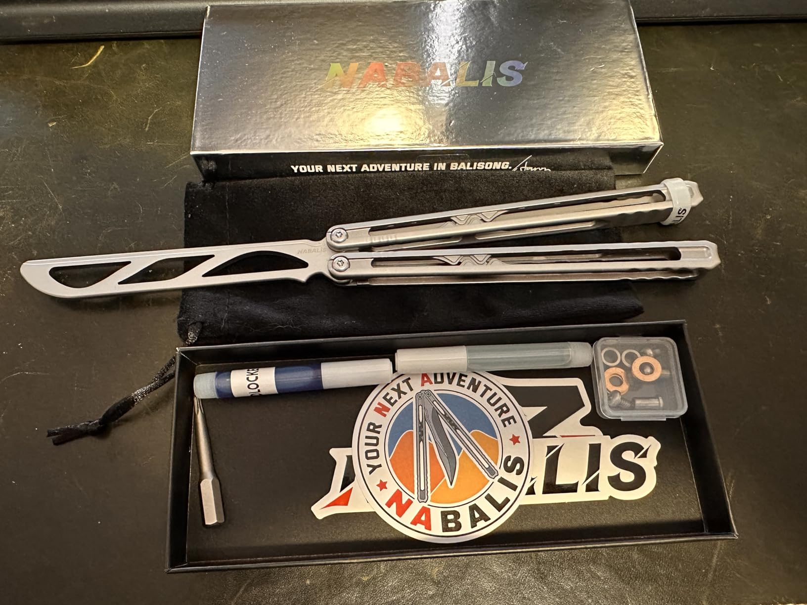 Nabalis Canyon Balisong Trainer Butterfly Knife Balisong, With Stainless Steel Handle & Blade Balisong Trainer, Unsharpened, for Practicing Flipping, Blunt Practice, No Edge Tool customer photo 1