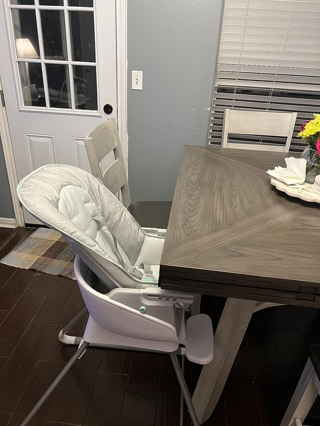 Ingenuity Proper Positioner Deluxe High Chair - 7-in-1 Convertible Baby Seat, Removable Rocking Infant Seat, Unisex, for Ages 0-36 Months customer photo 2