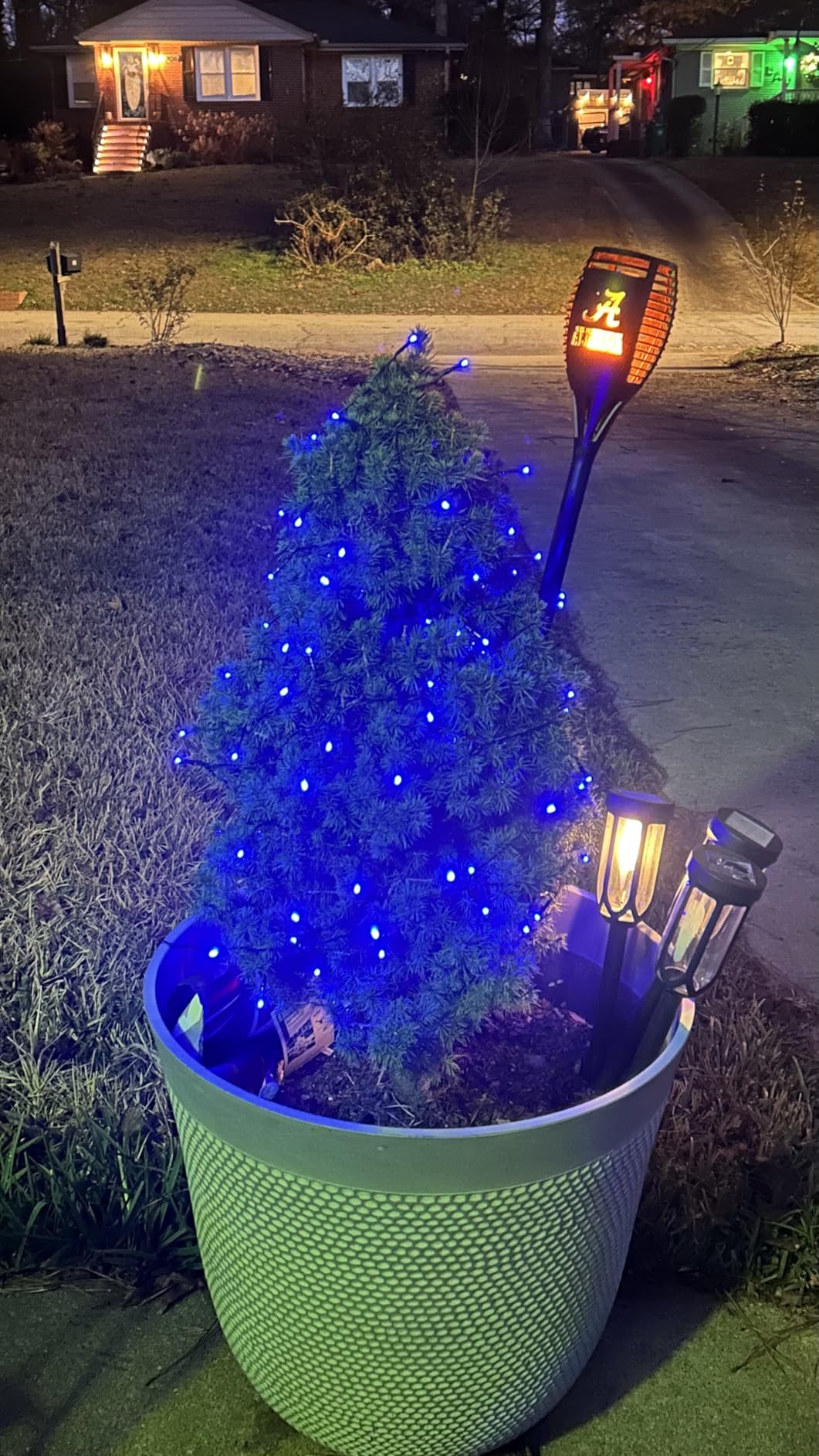 Minetom Solar String Lights Outdoor Waterproof - 40 FT 100 LED Solar Powered String Lights with 8 Lighting Modes, IP65 Waterproof Solar Christmas Lights for Outdoor Outside Tree Party Decor, Warm White customer photo 2
