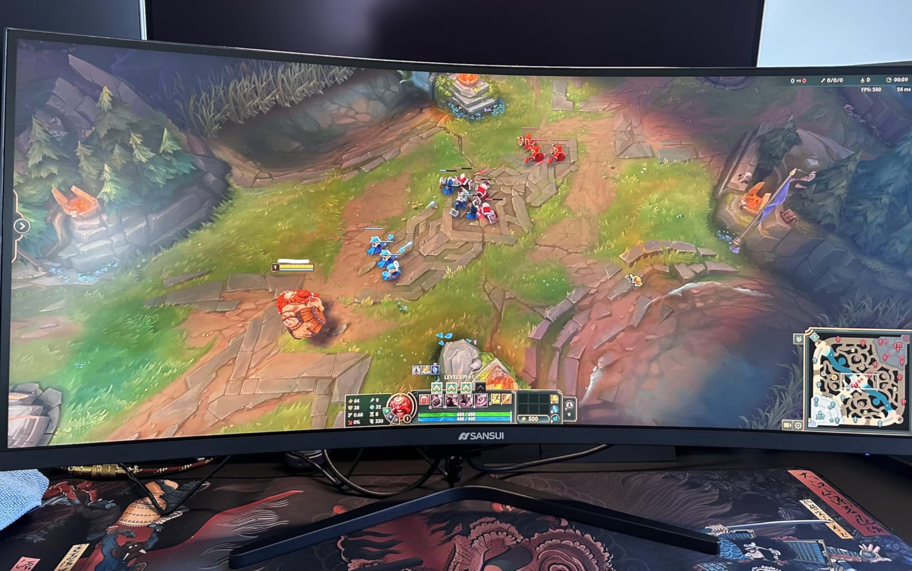 SANSUI 32-Inch Curved Gaming Monitor WQHD 2560 x 1440 180Hz Curved 1500R - Fast VA, 1ms(OD), HDR, 300nits, sRGB 125%, DCI-P3 95%, FreeSync, DP1.4x2, HDMI x2 (Cable Included) customer photo 1