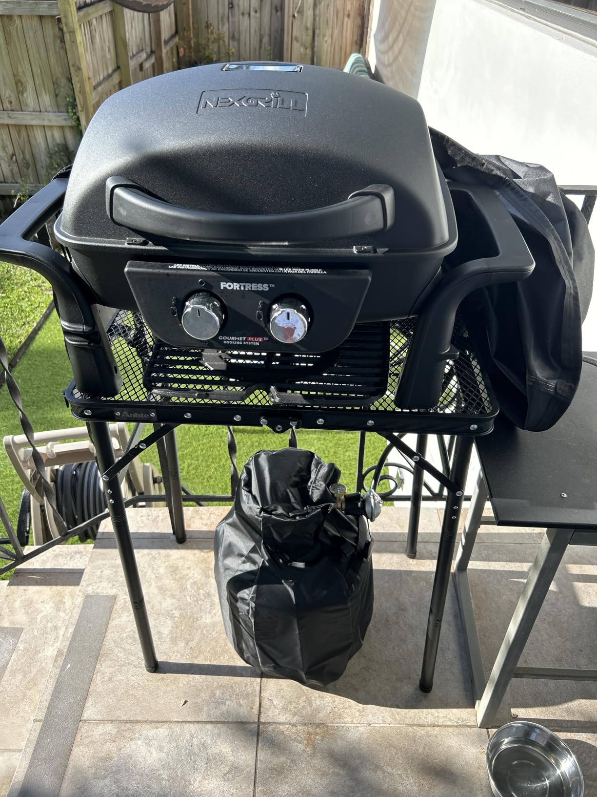 Nexgrill Fortess 2-Burner Portable Gas Grill & Griddle Combo with 263 SQ In Cooking Space, Easy Lift Handles, 13,500 BTU, 2-in-1 Small Tabletop Grill for Camping, Outdoor Cooking, and More - 820-02005 customer photo 1