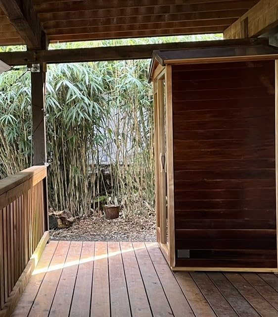 Smart Infrared Sauna 2 Person, 0-5mg Low Emf Far Infrared Sauna for Home, 1780w Indoor Sauna Room with APP & LCD Panel Control, Chromatherapy Light, Bluetooth Speaker, Insulation Cover, Reading Light customer photo 2