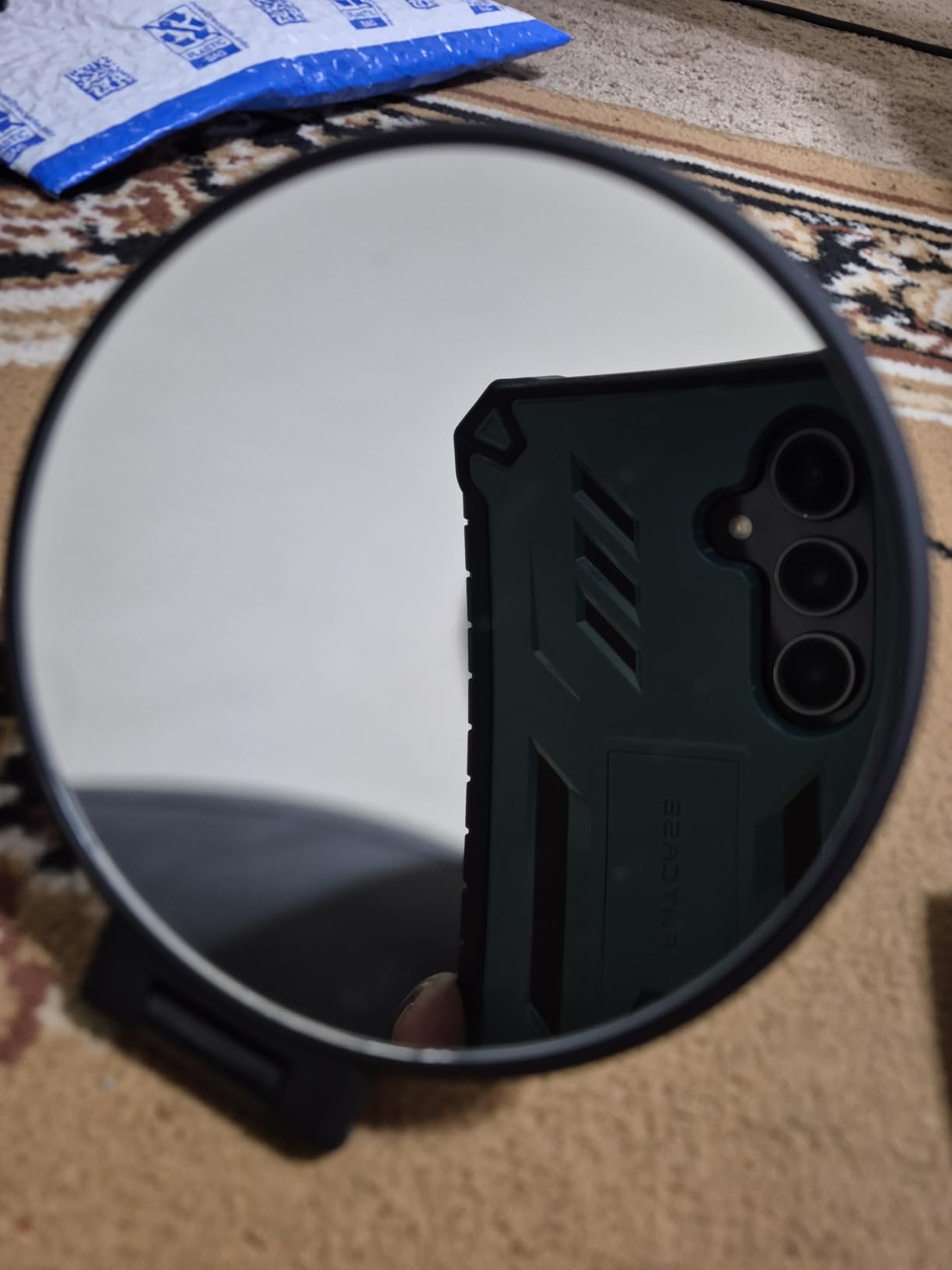 B Beauty Planet 30X Magnifying Mirror, Hand Mirror with Handle, Double Sided Hand Mirror with 30X/1X Magnification, Travel Essential Portable Foldable Makeup Mirror for Precision Makeup Black customer photo 1