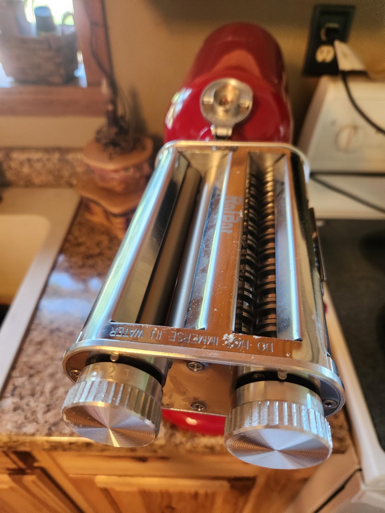 Pasta Maker Attachment for KitchenAid Stand Mixers, 3-in-1 Stainless Steel Pasta Roller & Cutter Set with Spaghetti and Fettuccine Blades, Includes 1 Metal Knob Screw Replacement customer photo 2