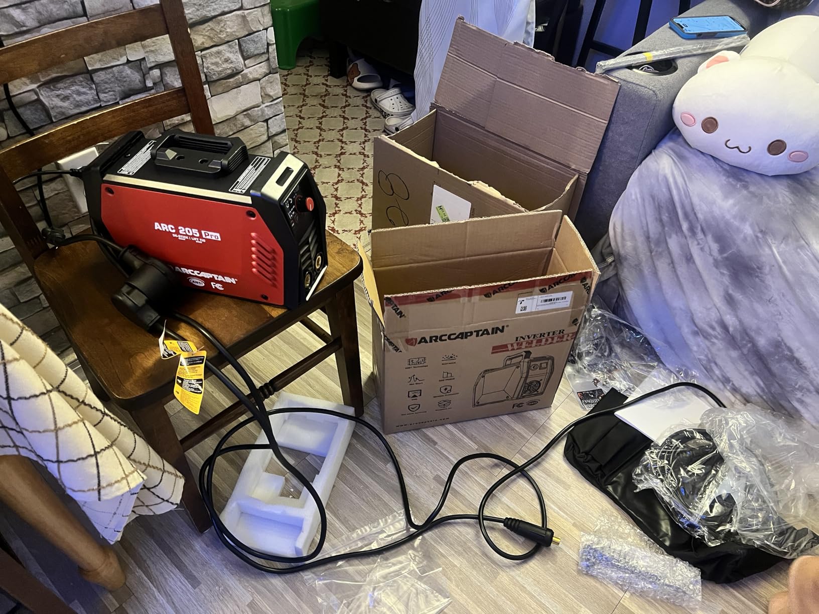 ARCCAPTAIN iControl ARC205 Pro Stick Welder, [APP Control] 205Amp ARC/Lift TIG Welding Machine, Large LED Display, IGBT Inverter 120V/240V MMA Welder with Hot Start, Arc force, and Anti-Stick customer photo 2