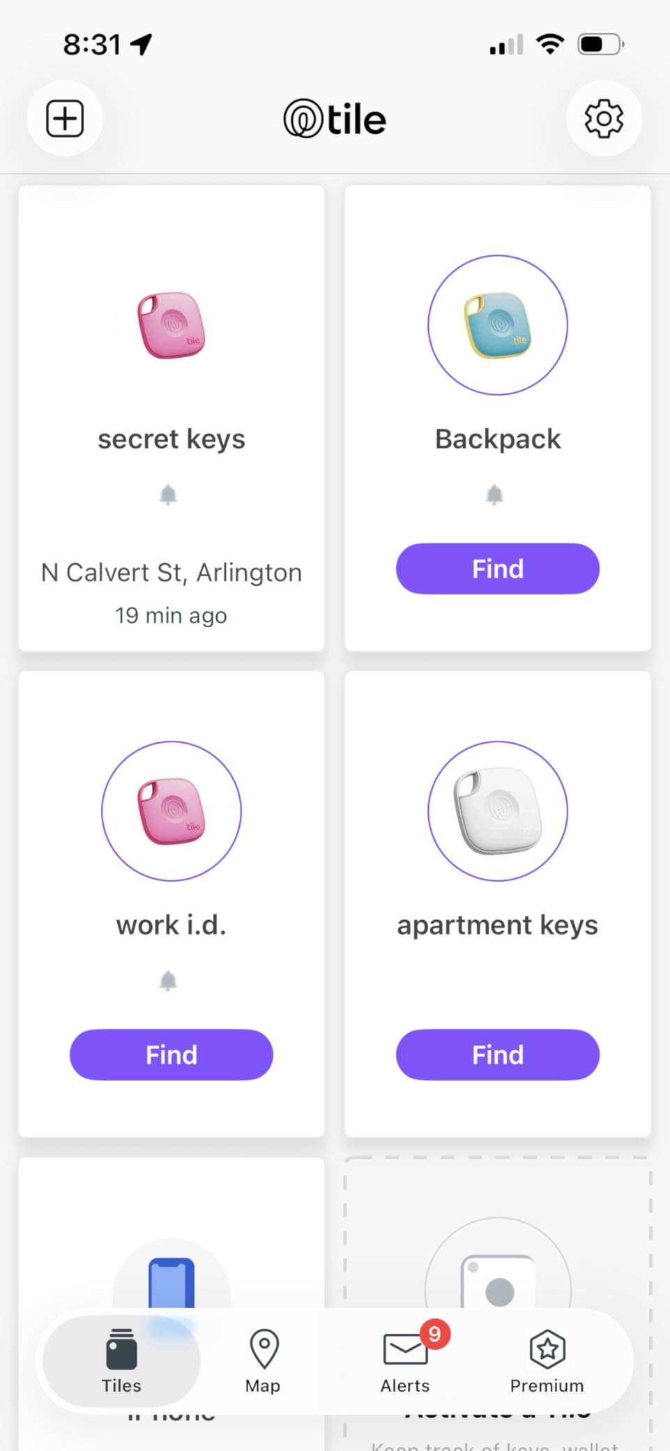 Life360 Tile - Bluetooth Tracker, Keys Finder and Item Locator for Keys, Bags and More. Phone Finder. Both iOS and Android Compatible. 2-Pack (Black/White) customer photo 1