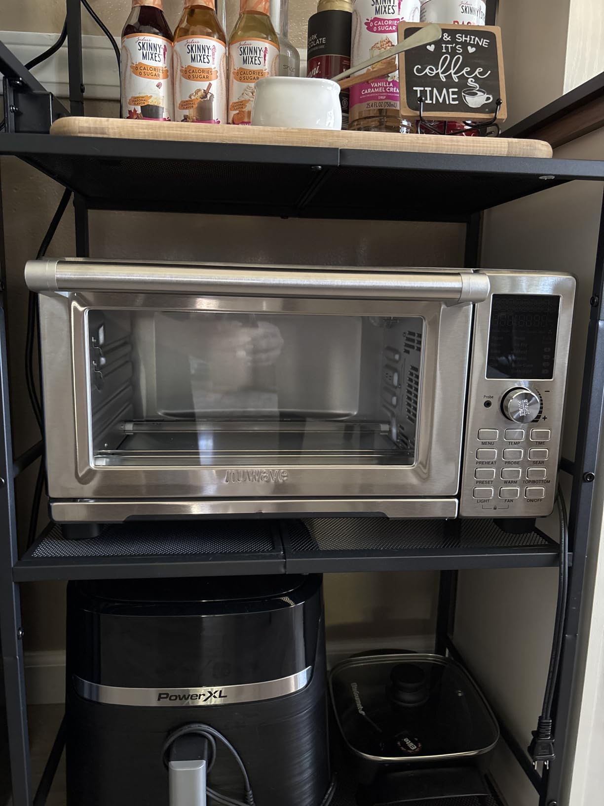 Nuwave Bravo XL Pro Air Fryer Toaster Oven with Grill Combo, 2025 New Ultra-Fast Convection System, 142 Presets, 50-500F, Stainless Steel customer photo 2