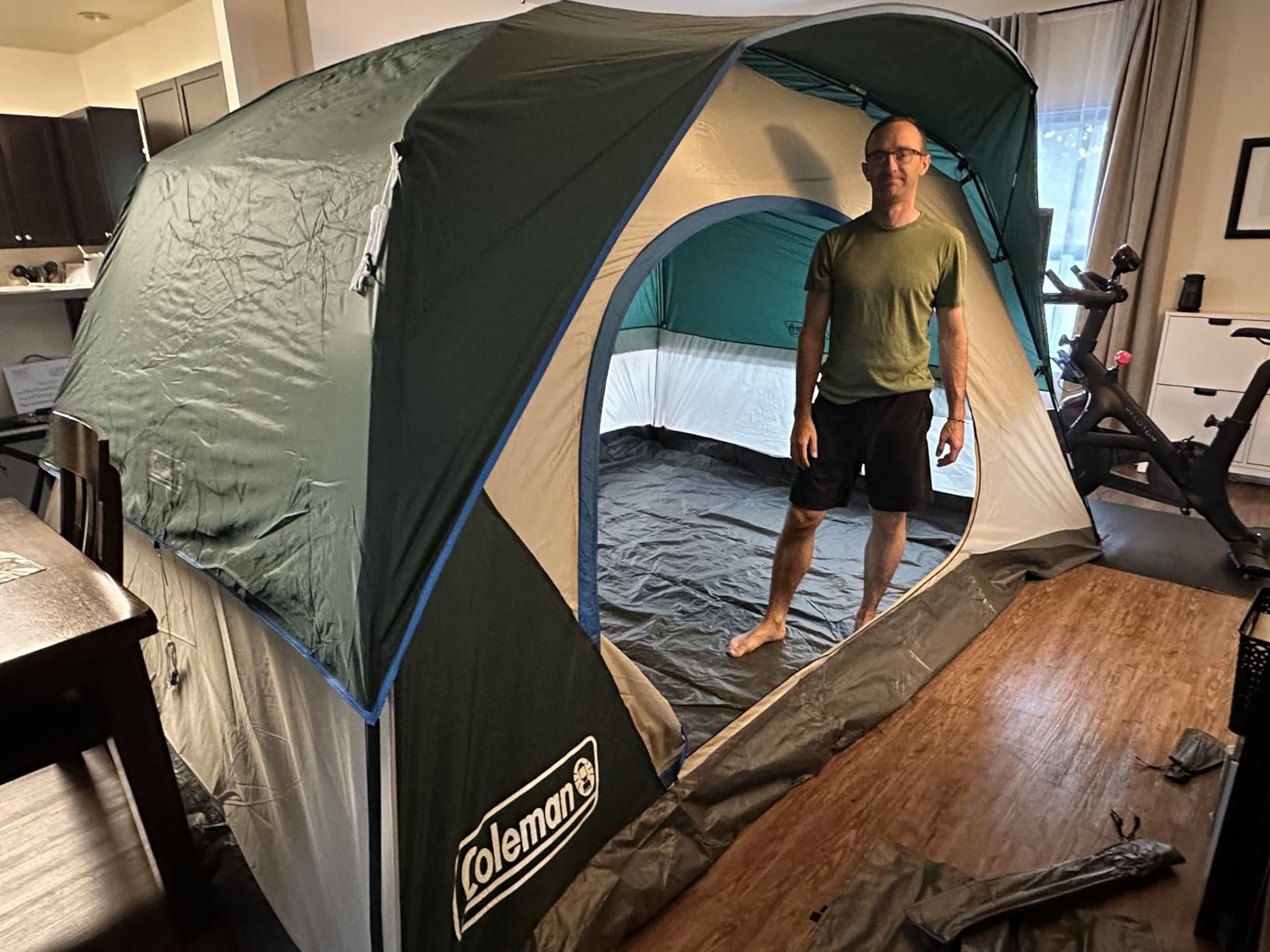Coleman Skydome Tent with 5 Minute Setup, 2/4/6/8-Person Weatherproof Tent with Rainfly & Carry Bag, 20% More Headroom Than Traditional Canopies customer photo 2