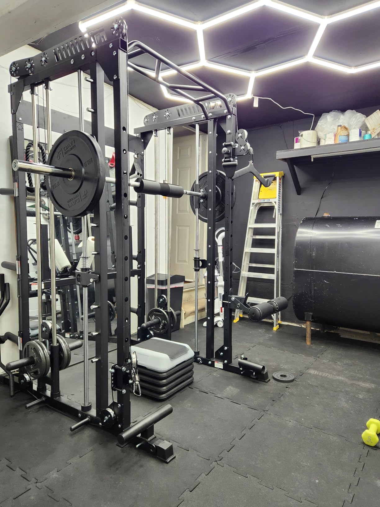 RitFit M1 Pro Smith Machine with Cable Crossover System, Multi-Function Squat Rack Power Cage for Home Gym customer photo 1