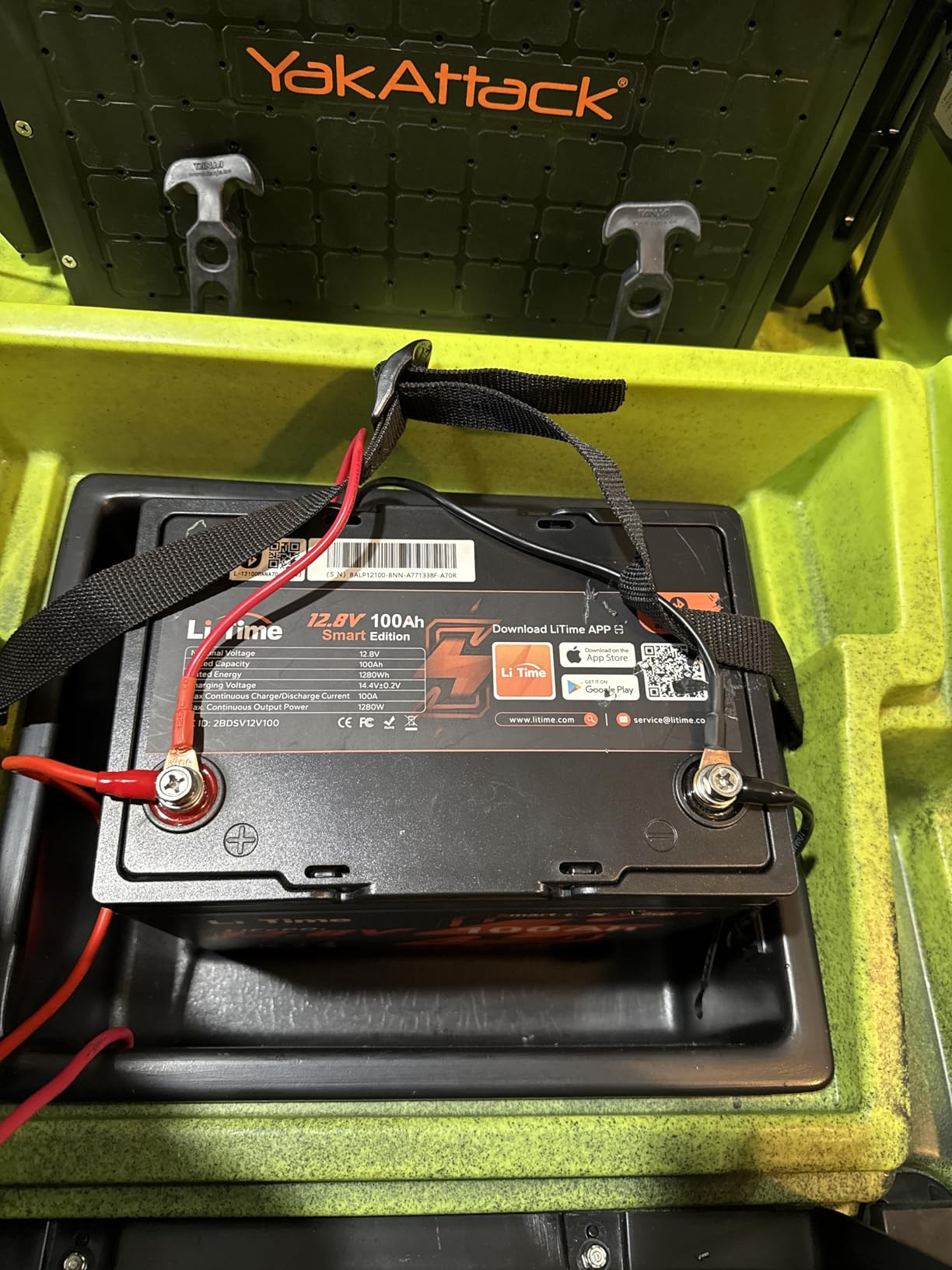 LiTime 12V 50Ah LiFePO4 Lithium Trolling Motors Battery Bluetooth, 4000+ Deep Cycle Marine Battery with Low-Temp Protection, EV-Grade Cells & Smart 50A BMS, Perfect for RV, Boat, Fishing Finder customer photo 2