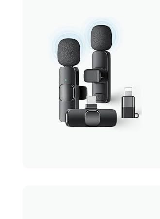 Wireless Lavalier Microphone for iPhone iPad Android With Charging Case 80h Battery Life, Noise Cancellation, 164ft Range Plug-Play Clip On Lapel Mic for Youtube, Video Recording, Vlog, Live Streaming customer photo 2