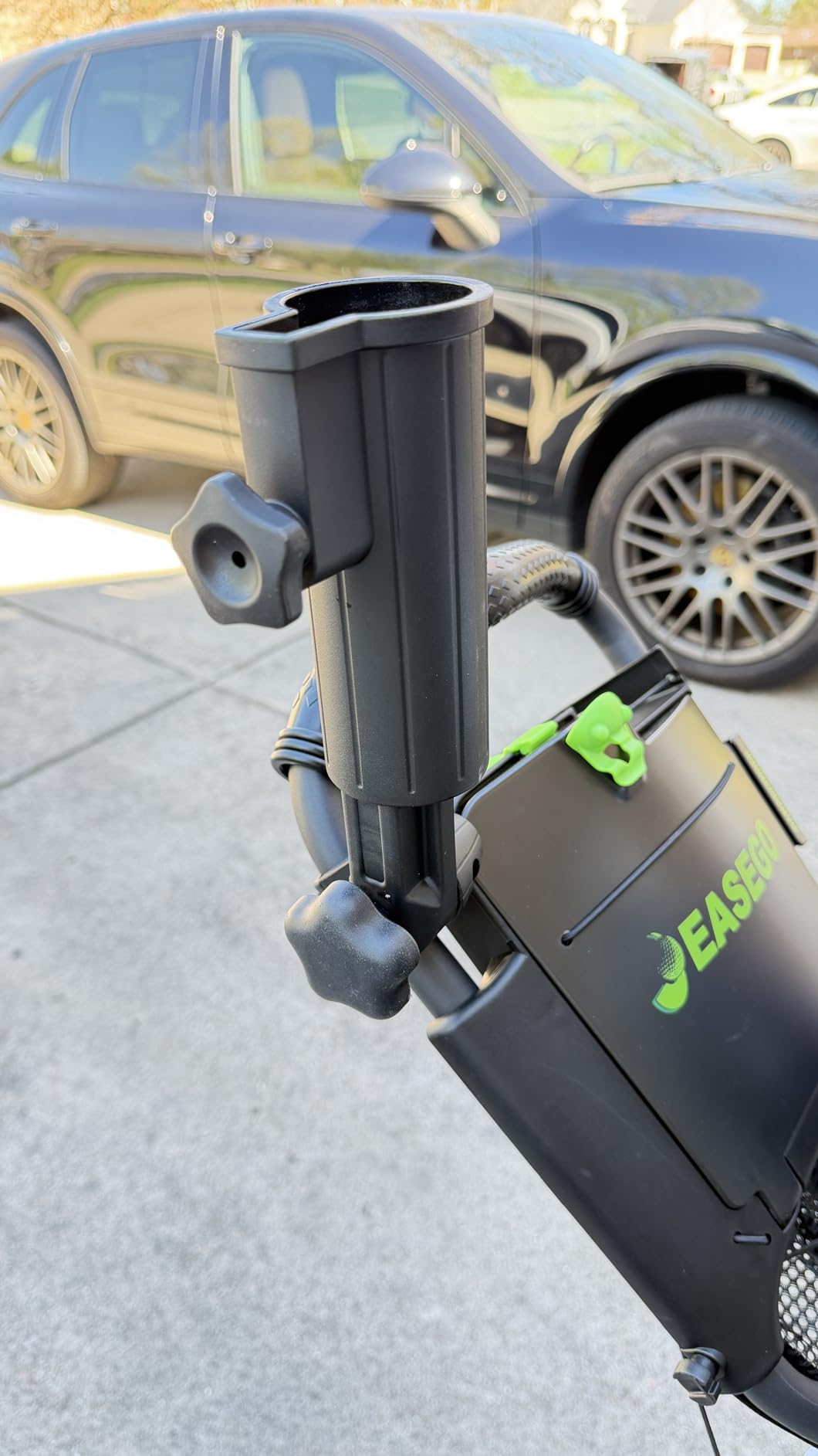 EASEGO Golf Push Cart 3 Wheel - Golf Bag Cart Foldable with Phone Holder/Cup/Umbrella Holder Compact Golf Pull Carts Quick Fold Golf Caddy Push Carts with Large Wheelbase for Different Terrain customer photo 2