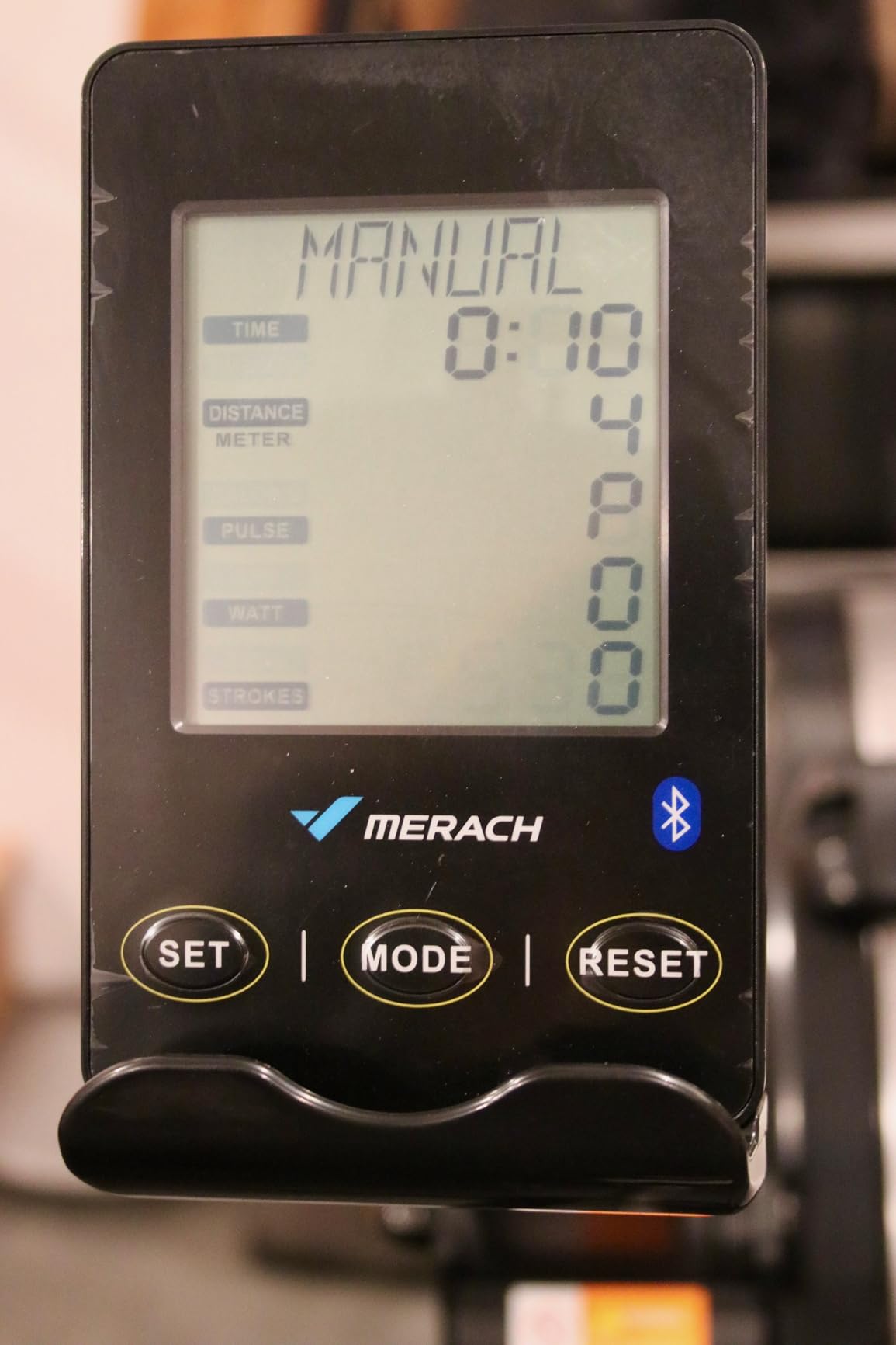 MERACH Professional Indoor Rowing Machine, Adjustable Air Resistance Rowing Machines for Home, Ergonomic Comfort Seat, Performance Monitor and Device Holder, Easy Storage customer photo 1