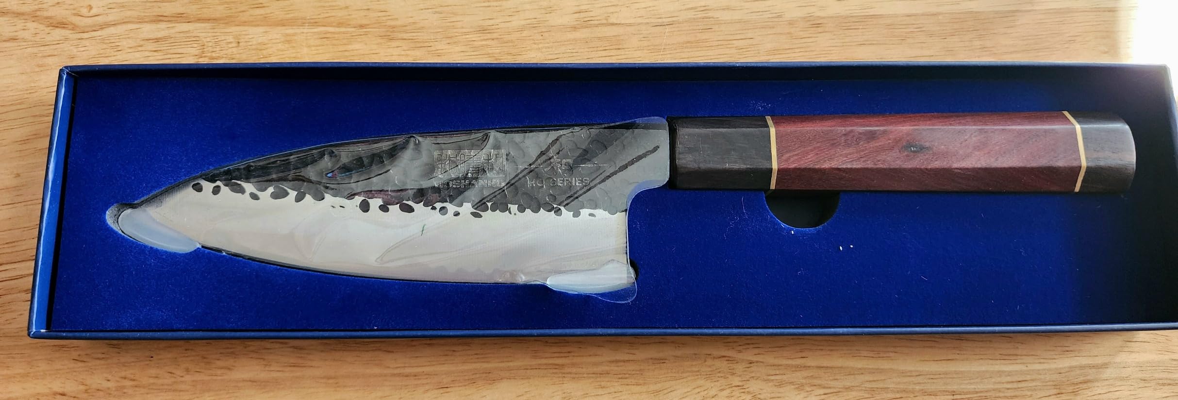 HOSHANHO 6 Inch Deba Knife, Japanese High Carbon Steel Kitchen Knife for Sushi Sashimi, Ultra Sharp Fish Fillet Knife with Ergonomic Rosewood Handle customer photo 2