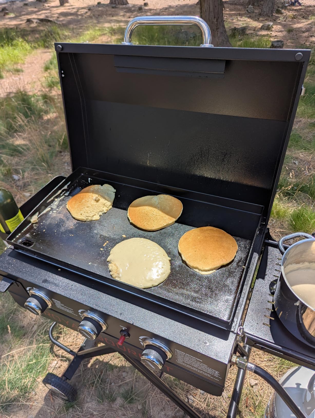 Royal Gourmet PD3001 3-Burner Propane Gas Griddle with Collapsible Stand, 23-Inch Portable Griddle with Side Table & 314 Sq. In. Cooking Area for Camping, Tailgating, Backyard & Patio customer photo 1