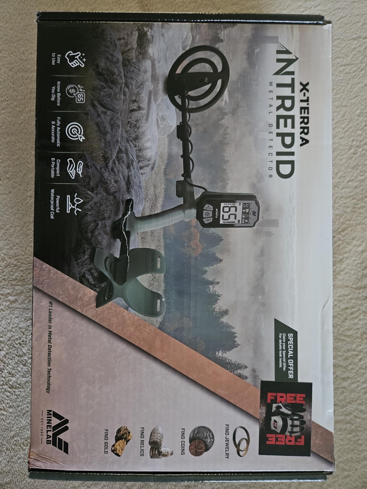 Minelab X-Terra Intrepid, All-Terrain Professional Pinpointing Metal Detector for Adults and Teens with Waterproof Coil, 2 Detect Modes, and Clear Target IDs customer photo 2