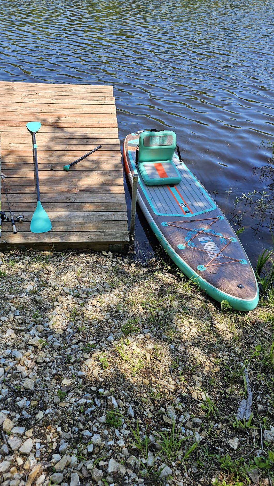Niphean (Extra Large) Inflatable Paddle Board, SUP for 2+1 People/Family 500lbs Capacity Stand Up Paddle Board with SUP Accessories, StabilTrac Fin Non-Slip Paddleboard for Adults customer photo 1