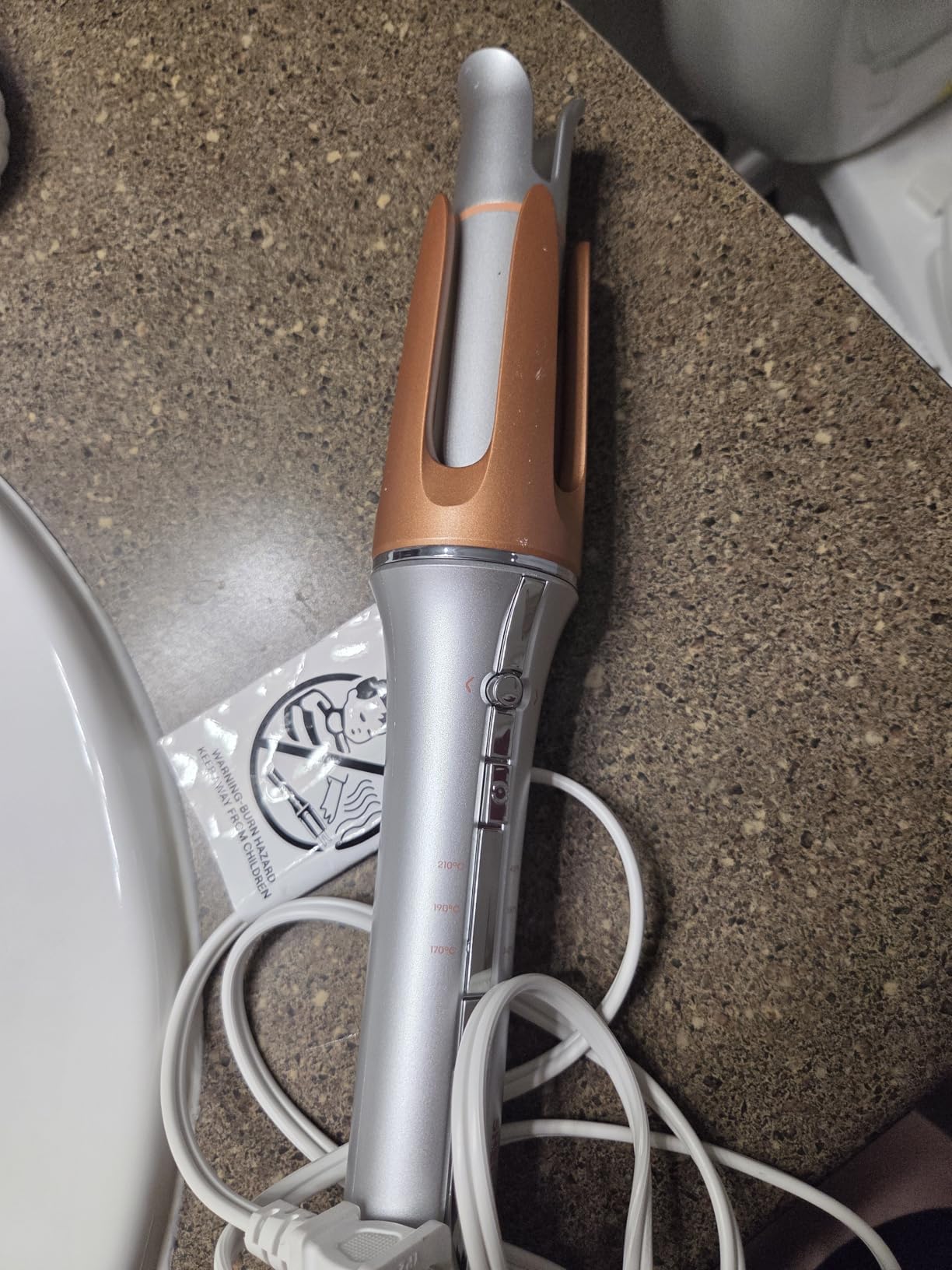 SHEGLAM Automatic Curling Iron 1 1/4 inch with 3 Temperatures Fast Heating, 2-Way Rotation, Anti-Scald, Anti-Tangle Rotating, Automatic Shut-Off for Hair Styling customer photo 1