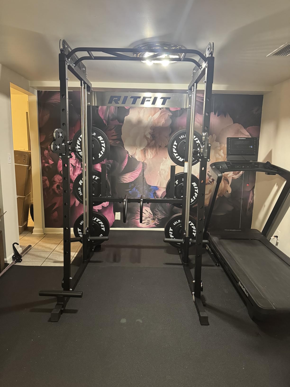 RitFit M1 Pro Smith Machine with Cable Crossover System, Multi-Function Squat Rack Power Cage for Home Gym, Power Rack and Packages customer photo 1