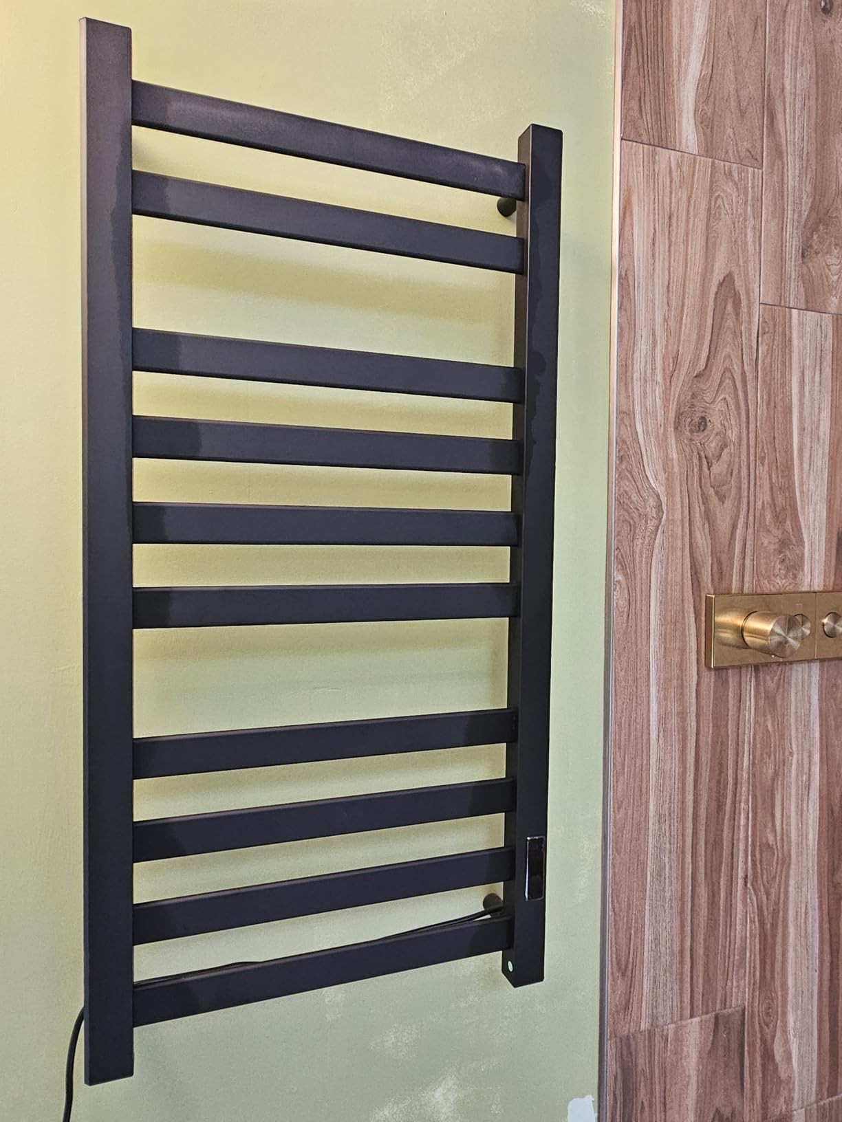Heated Towel Rack for Bathroom Towel Warmer Racks Wall Mounted with Timer & Temperature Multi-Level Adjustments, 10 Bars, Black customer photo 2
