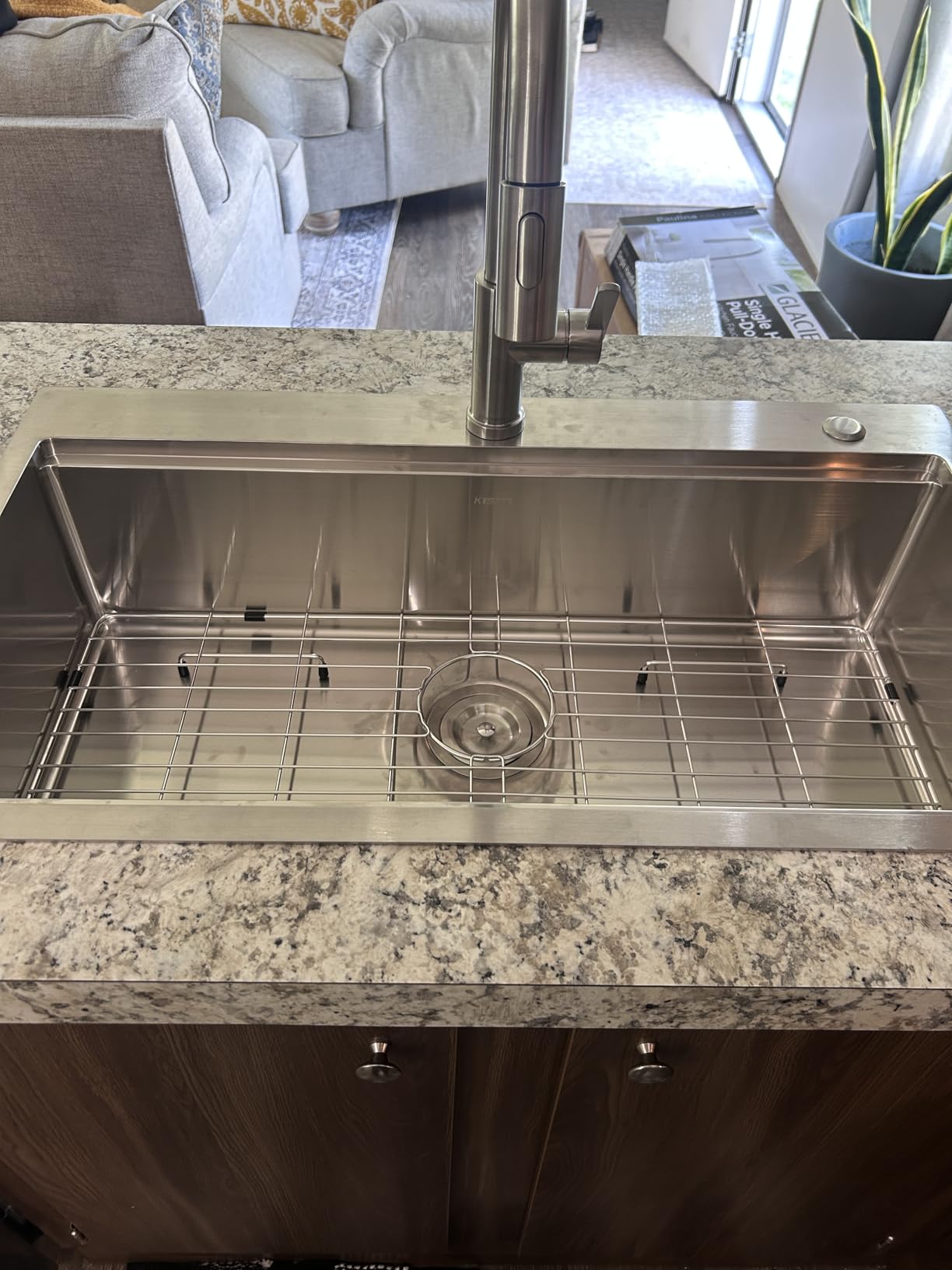 Kichae 33 Kitchen Sink Drop In - 33 x 22 Kitchen Sink Ledge Workstation Topmount Drop-In Single Bowl Stainless Steel 16 Gauge Single Bowl customer photo 1