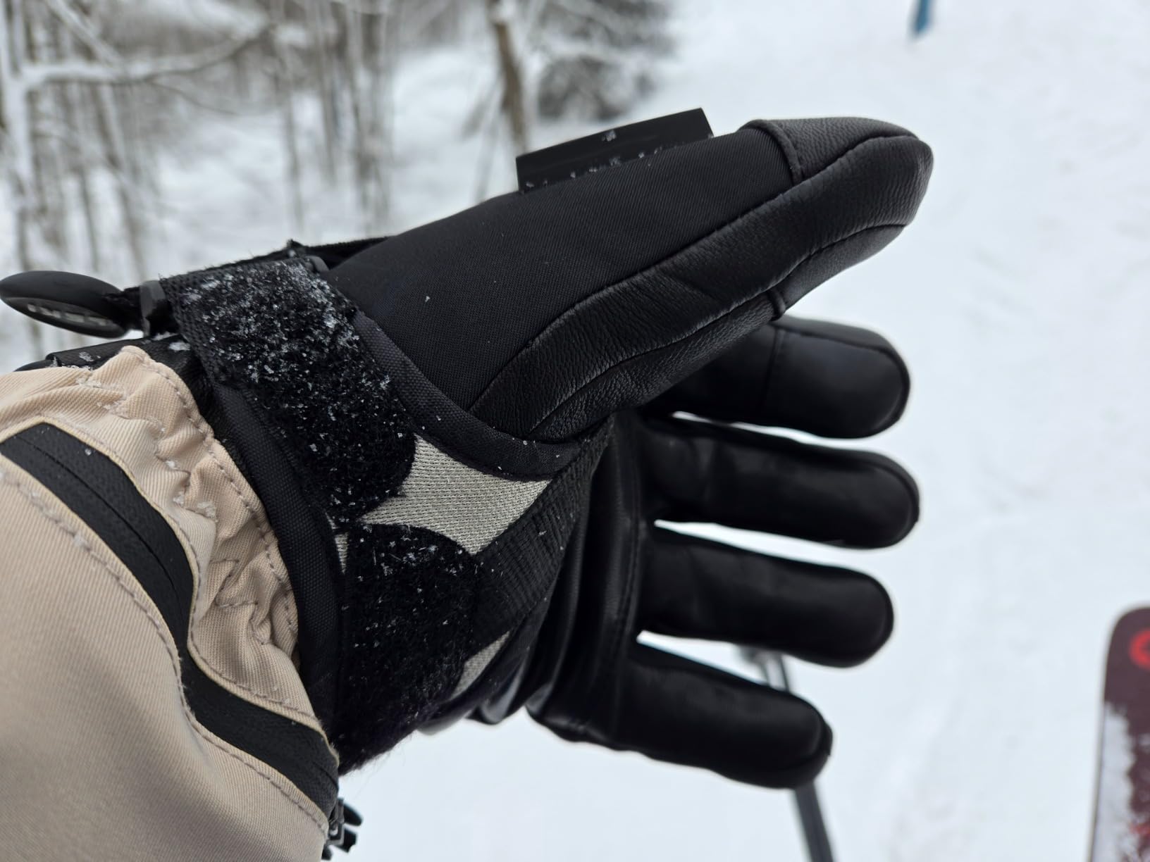 SAVIOR HEAT Heated Gloves for Men Women 2.0, App Electric Rechargeable Ski Gloves with 3M Thinsulate, PD 20W Fast Charging & 12H Runtime, Waterproof Goatskin Skiing Motorcycle Hunting Outdoor (L) customer photo 2